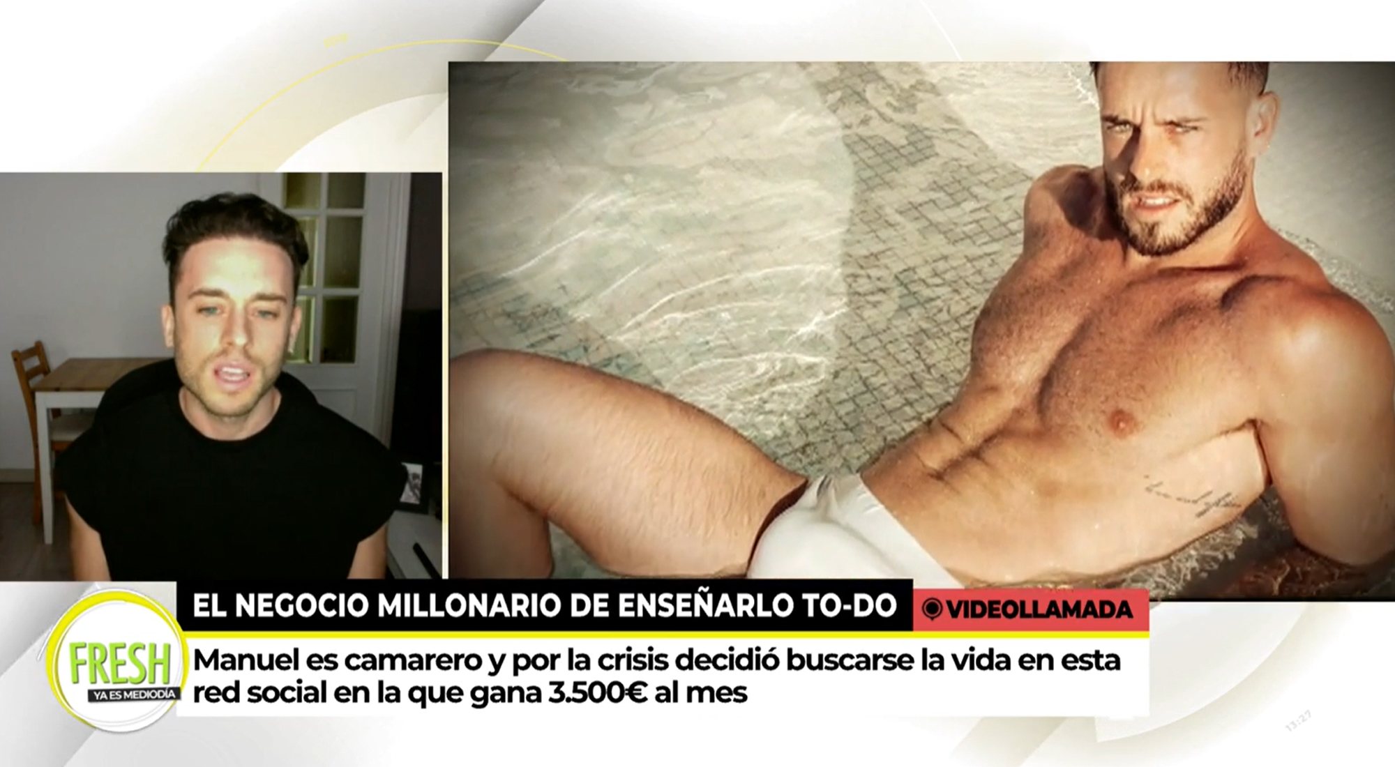 Manuel Reyes durante su entrevista en 'Ya es mediodía'