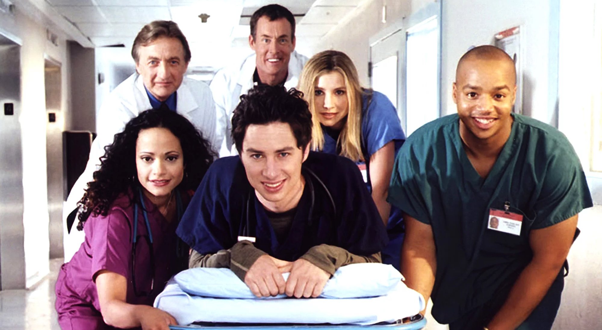 Los protagonistas de la sitcom médica 'Scrubs'