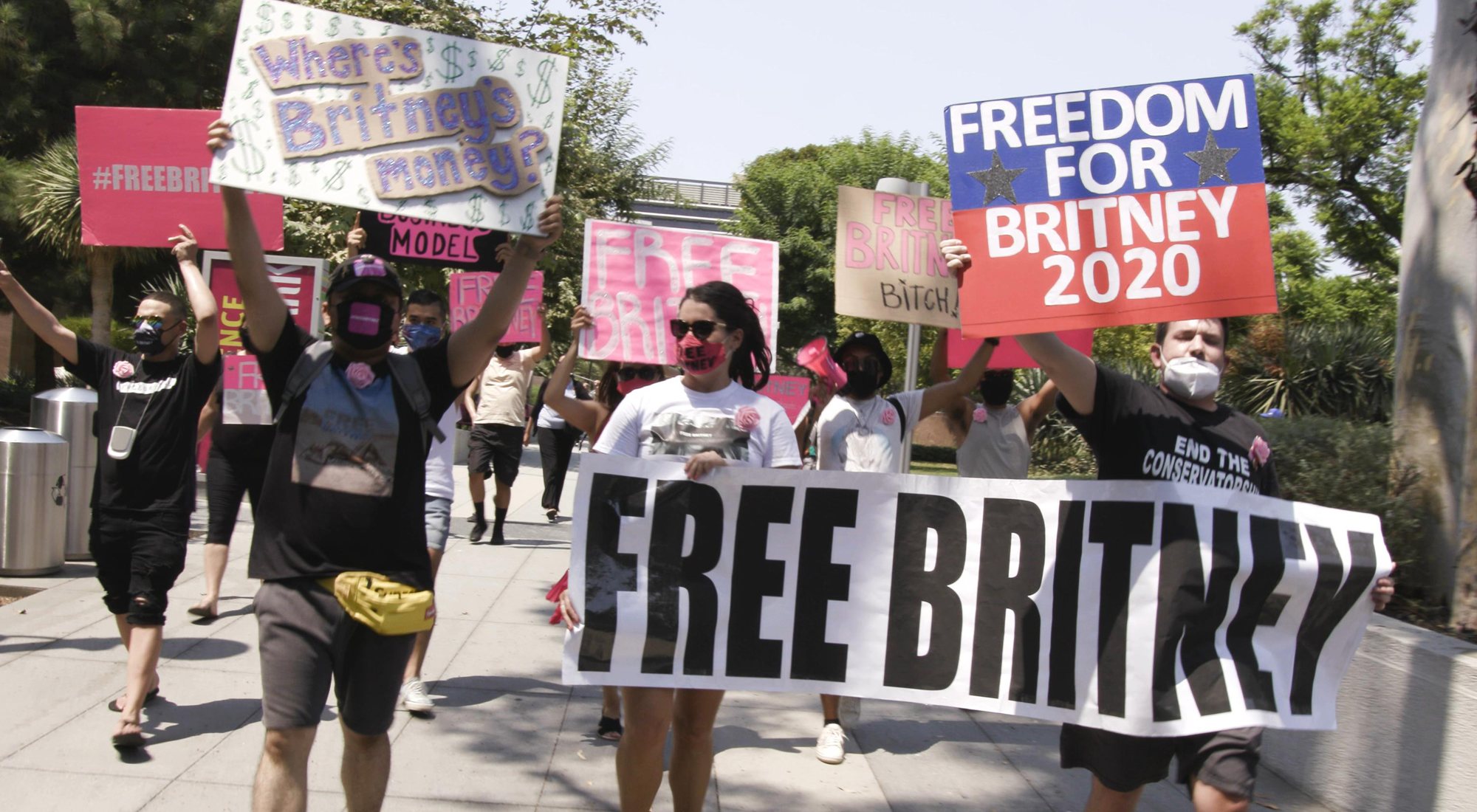 Manifestación por el movimiento #FreeBritney