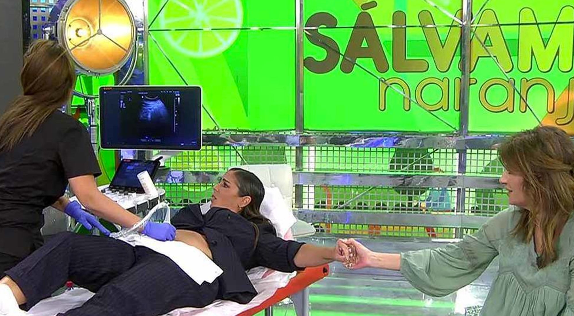 Anabel Pantoja se realiza en directo una ecografía en 'Sálvame'