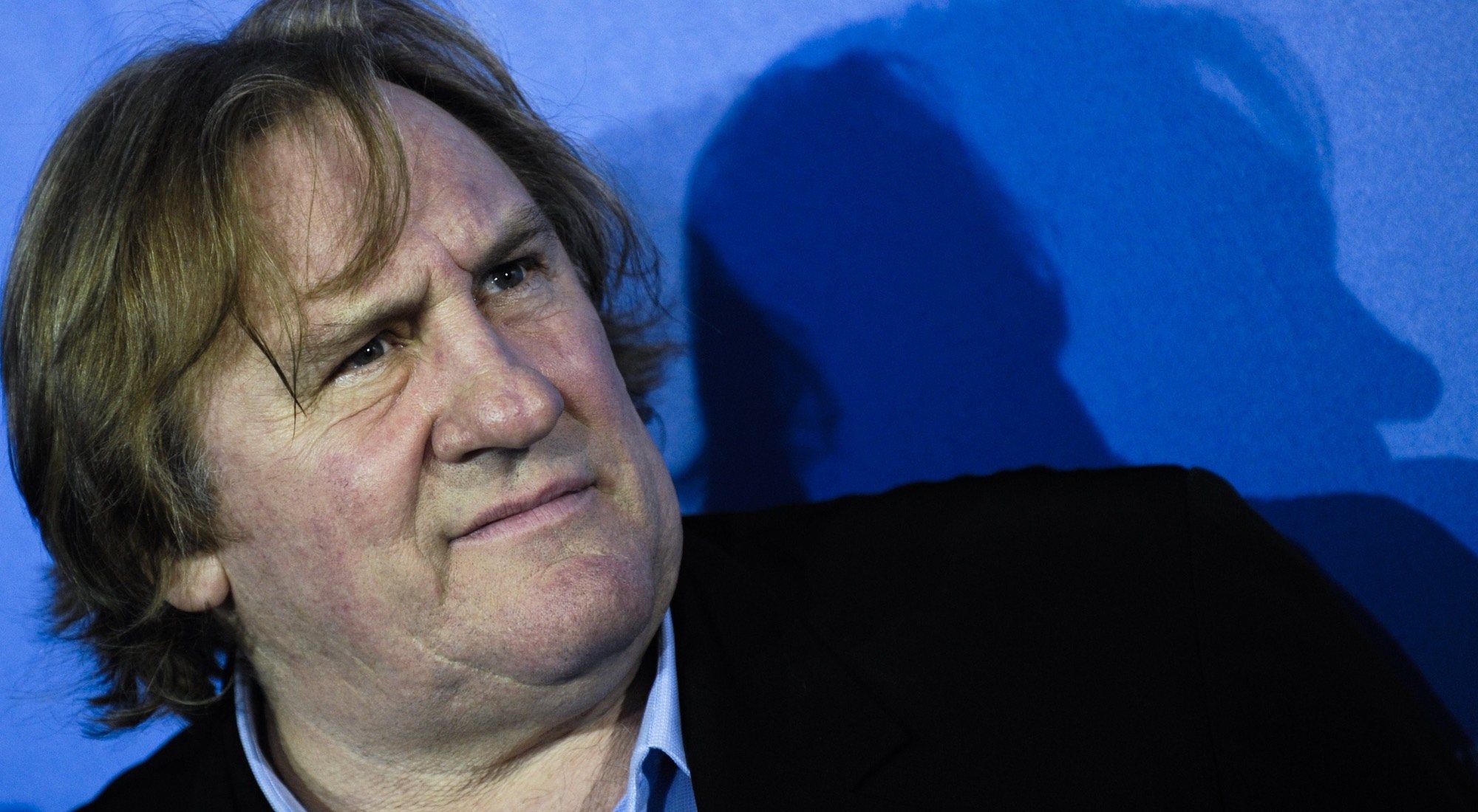 Gérard Depardieu en la alfombra roja de "Mammuth"