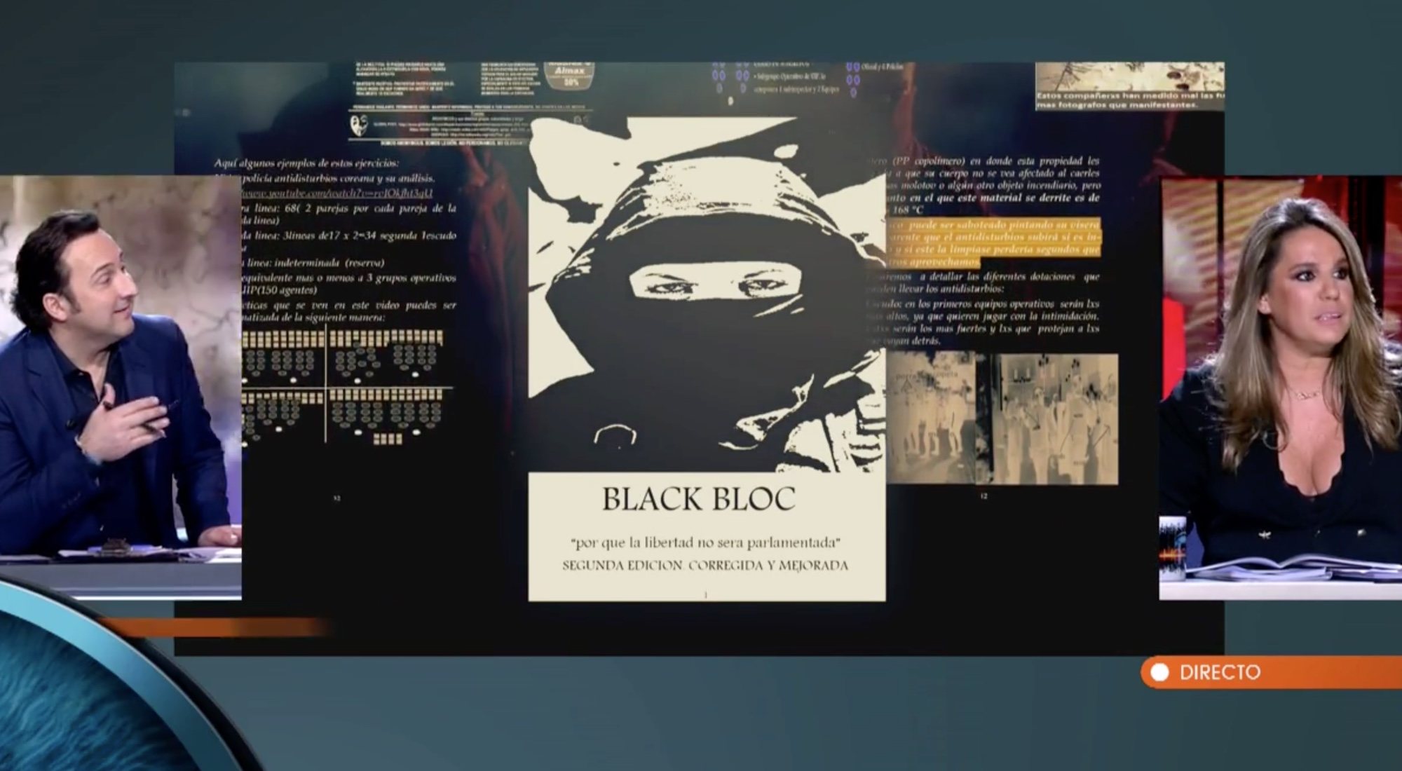 Iker Jiménez y Carmen Porter durante la emisión de 'Horizonte'