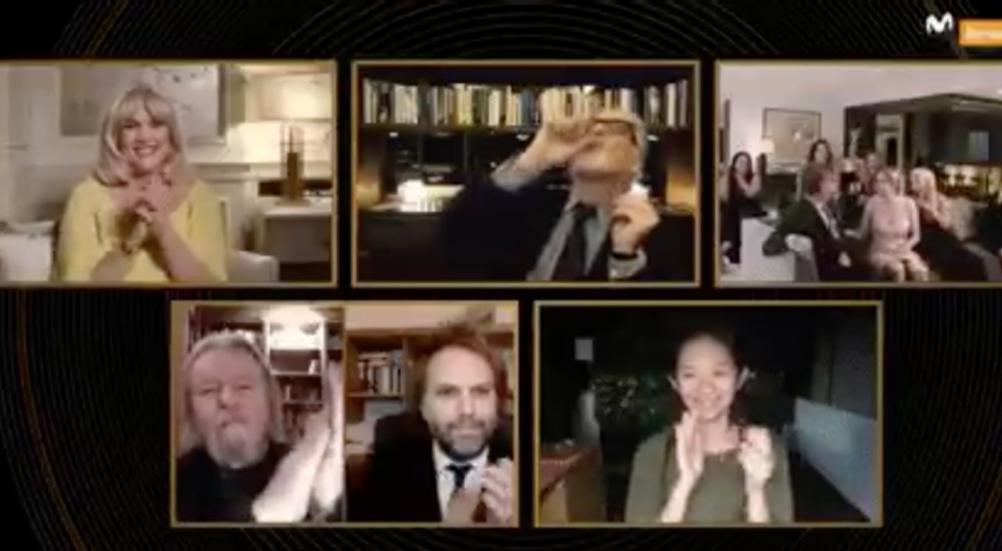David Fincher se toma un chupito tras no ganar el Globo de Oro