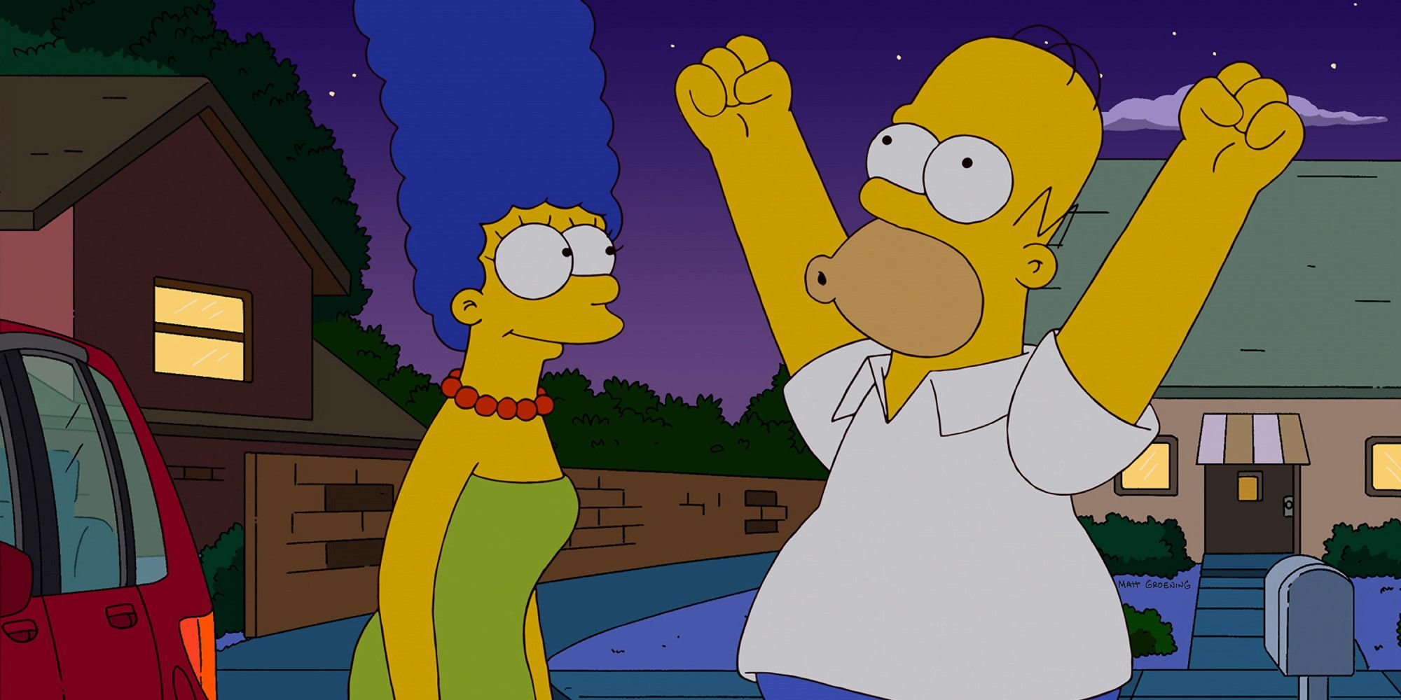Marge y Homer en 'Los Simpson'