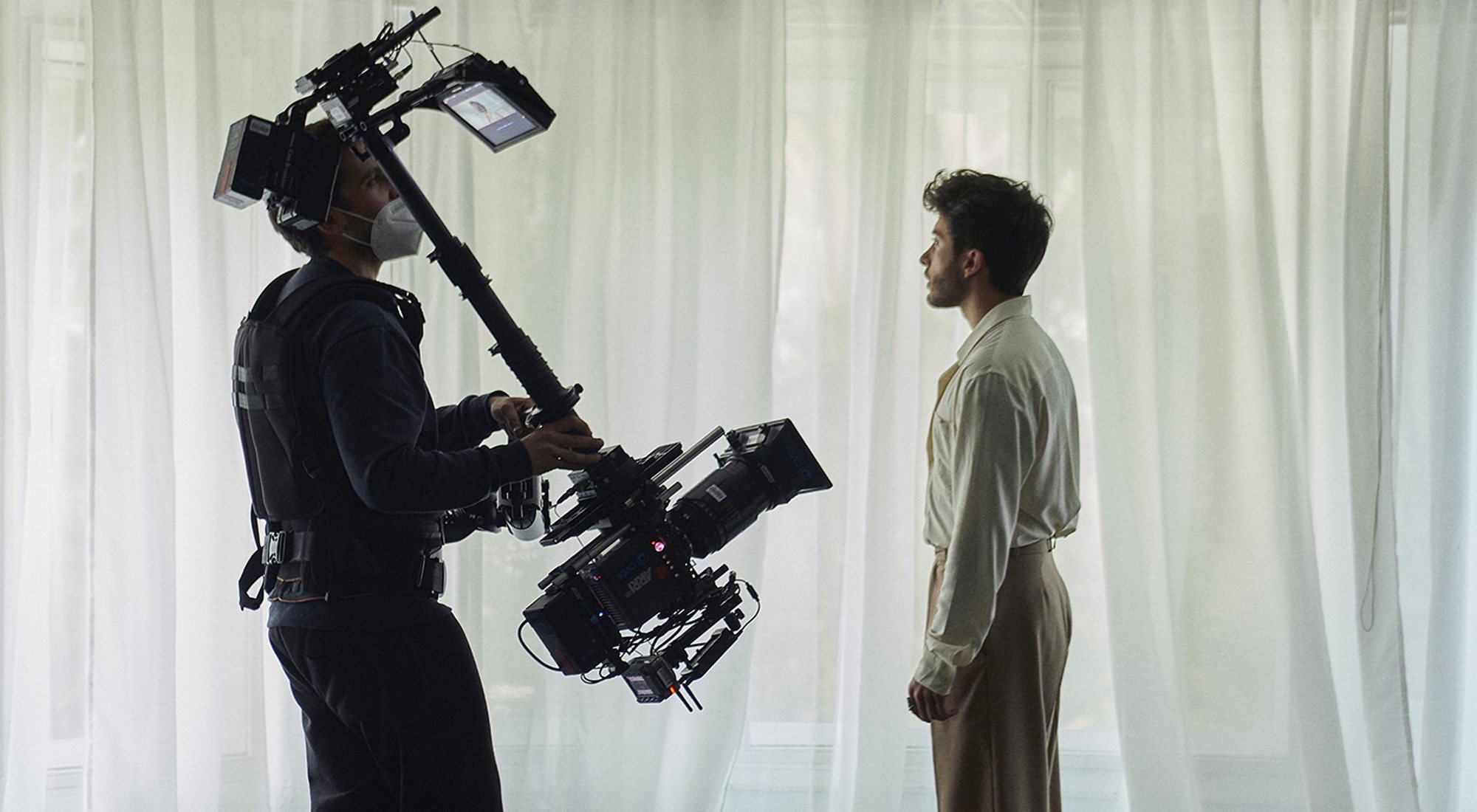 Blas Cantó en el rodaje de &quot;Voy a quedarme&quot;