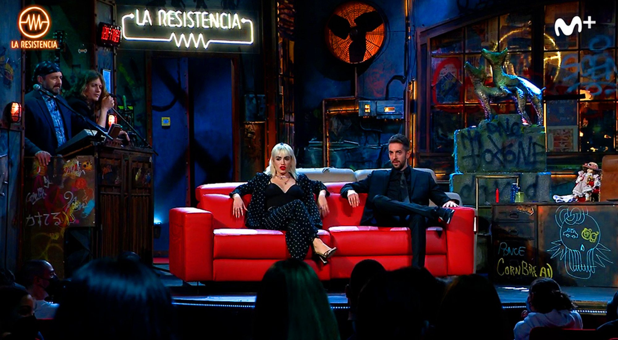 David Broncano junto a Lali Espósito en 'La Resistencia'