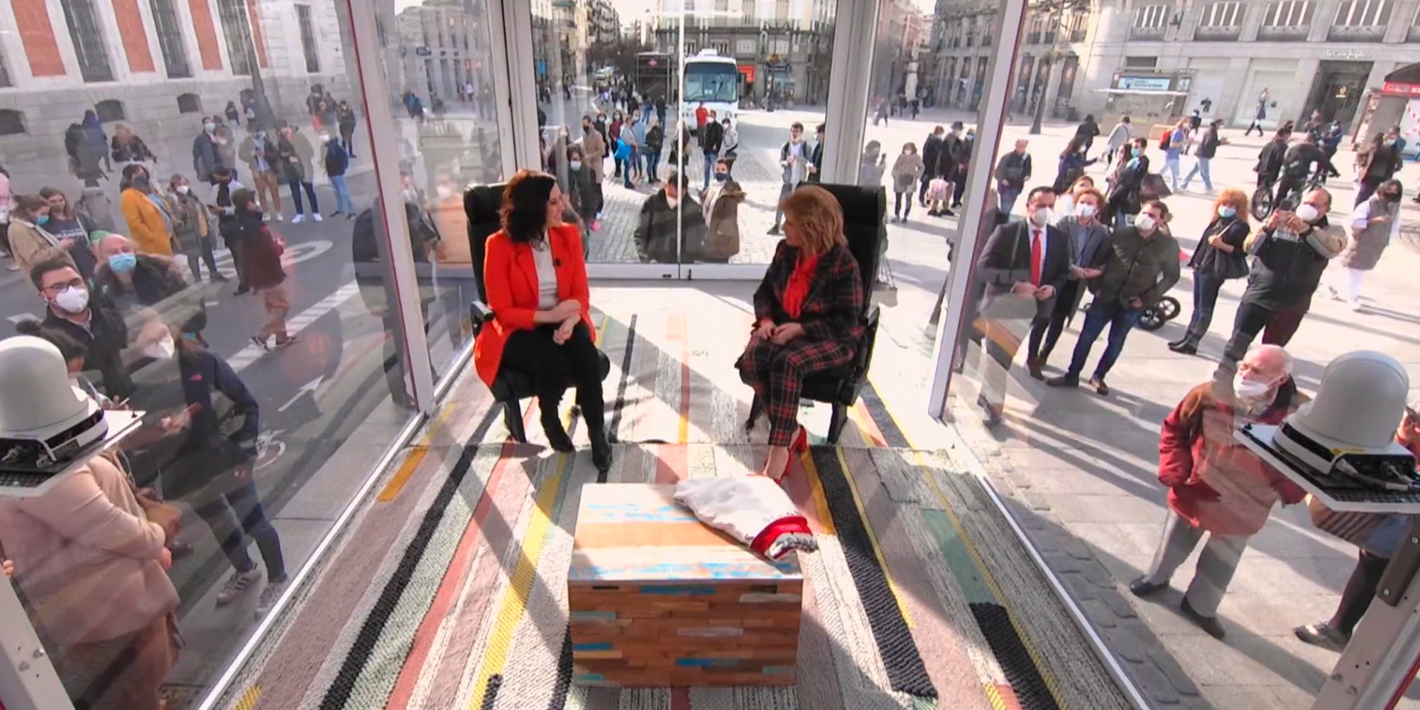 Isabel Díaz Ayuso y María Teresa Campos en &#39;La Campos Móvil&#39;