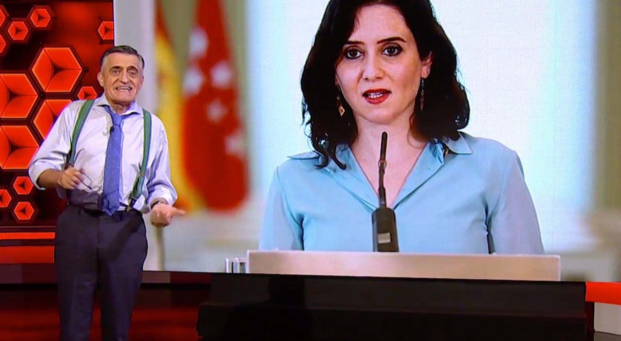 El Gran Wyoming durante el monólogo inicial de 'El intermedio'