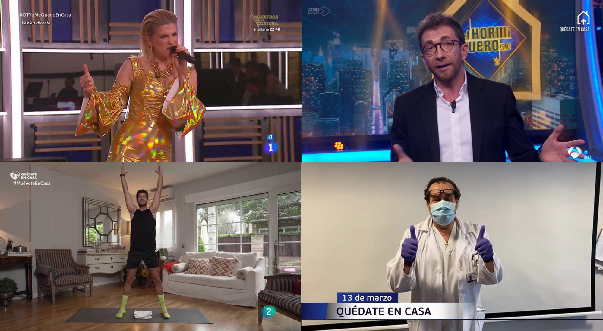 Las cadenas de televisión durante la cuarentena