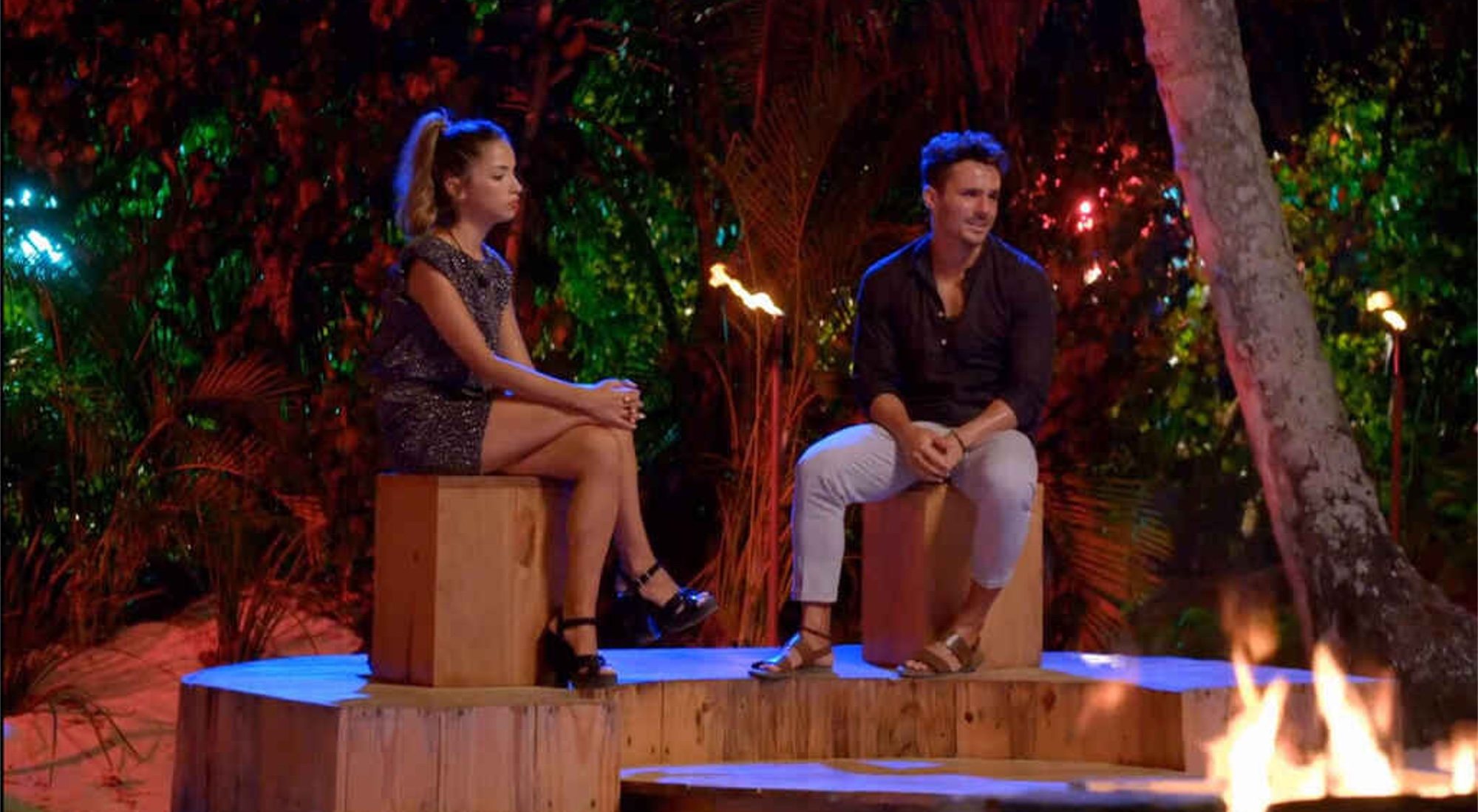 Lucía y Manuel durante su hoguera de confrontación