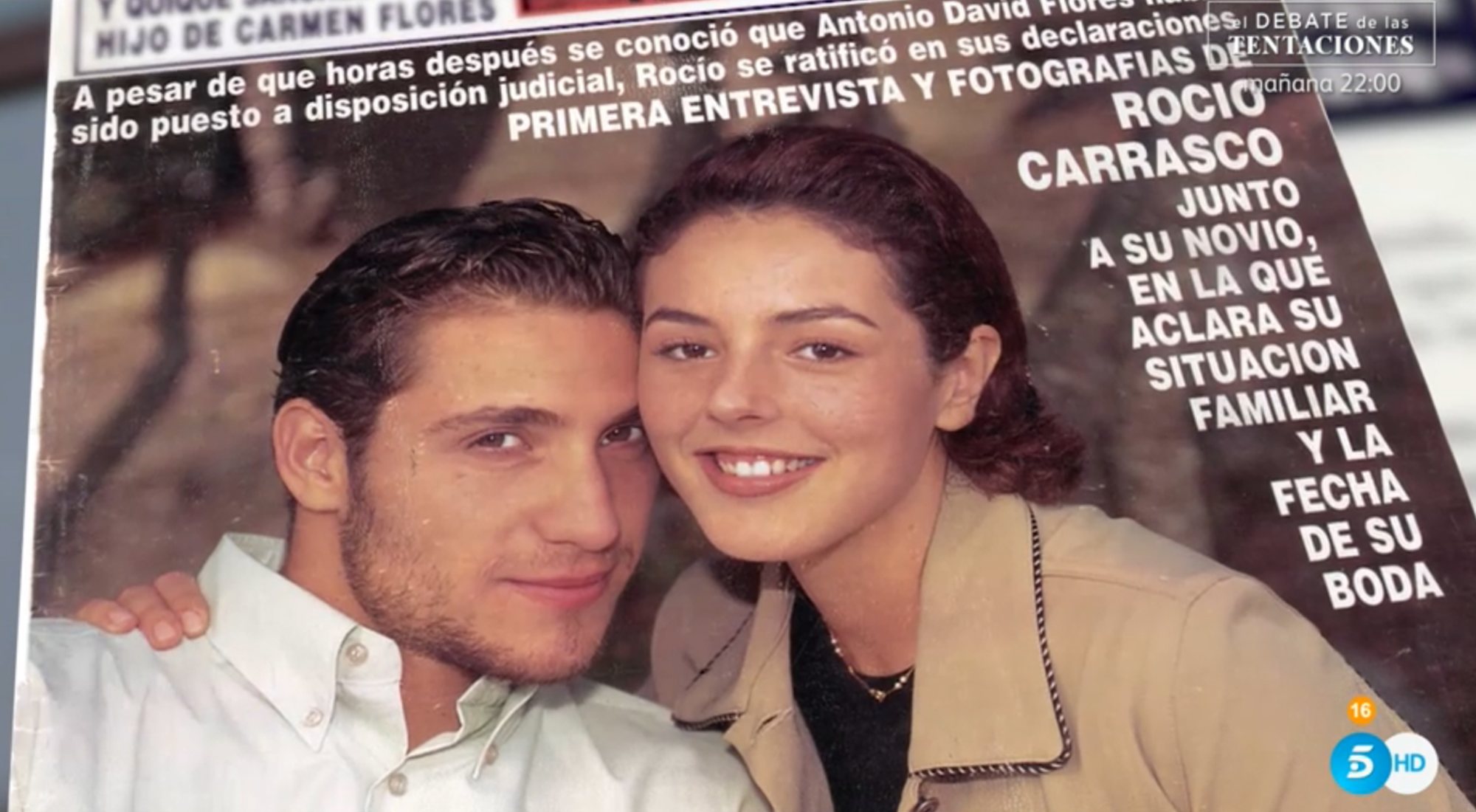 Rocío Carrasco y Antonio David Flores en uno de sus posados