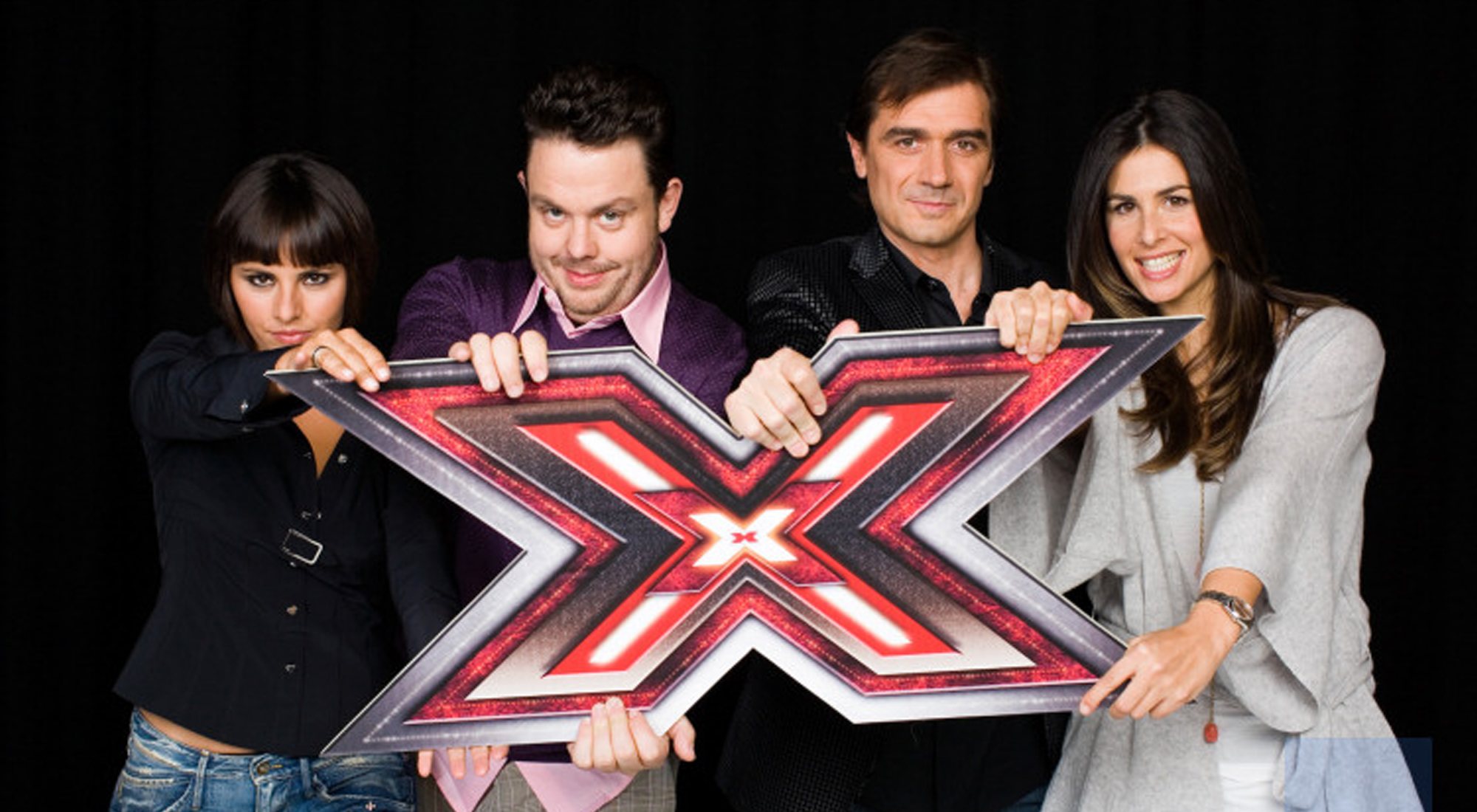 Nuria Roca, junto al jurado del programa musical &#39;Factor X&#39;