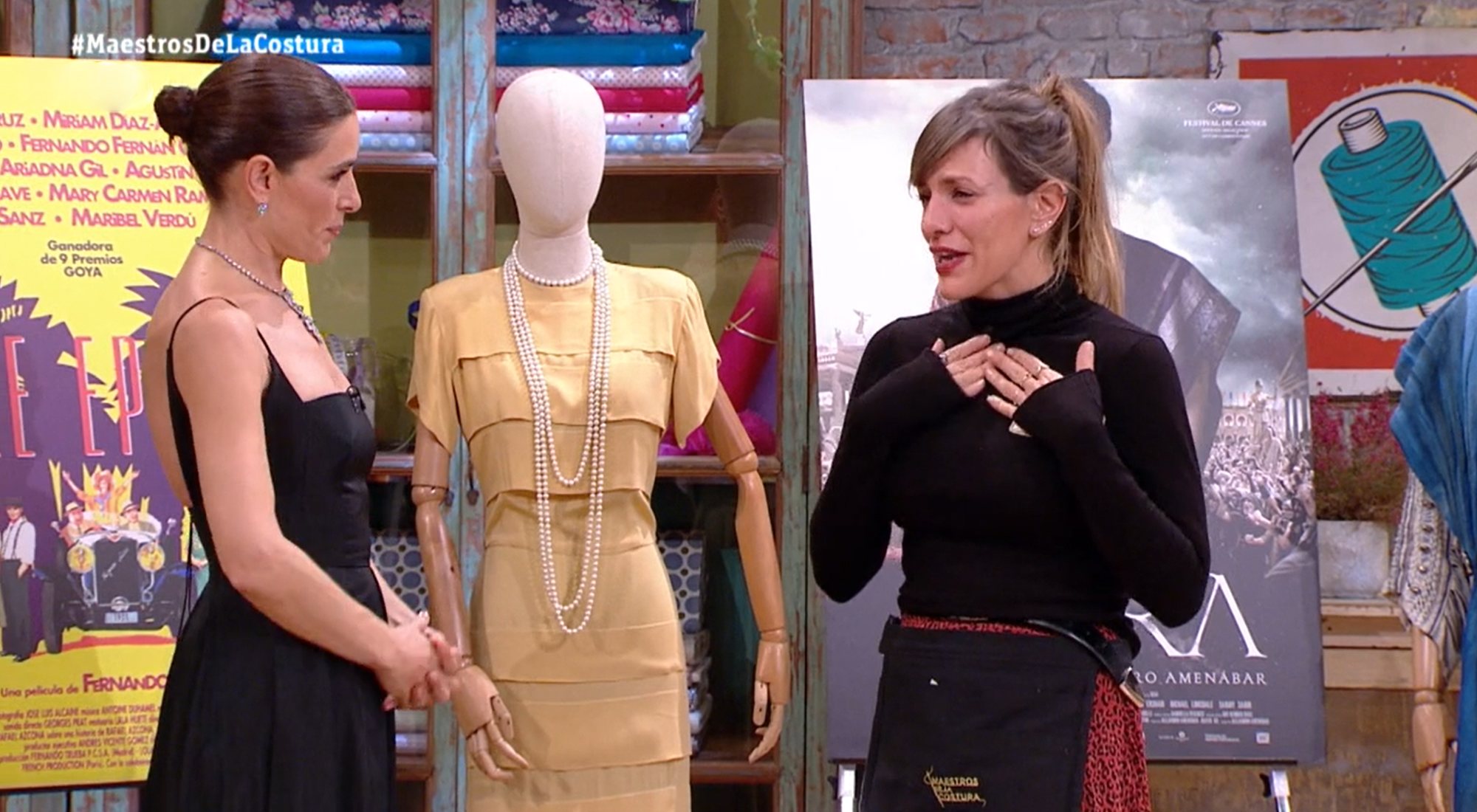 Laura, emocionada en su despedida en 'Maestros de la costura 4'