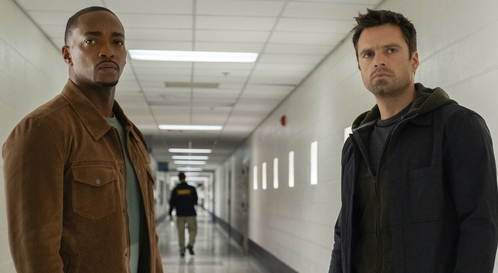 Anthony Mackie y Sebastian Stan en 'Falcon y el Soldado de Invierno'
