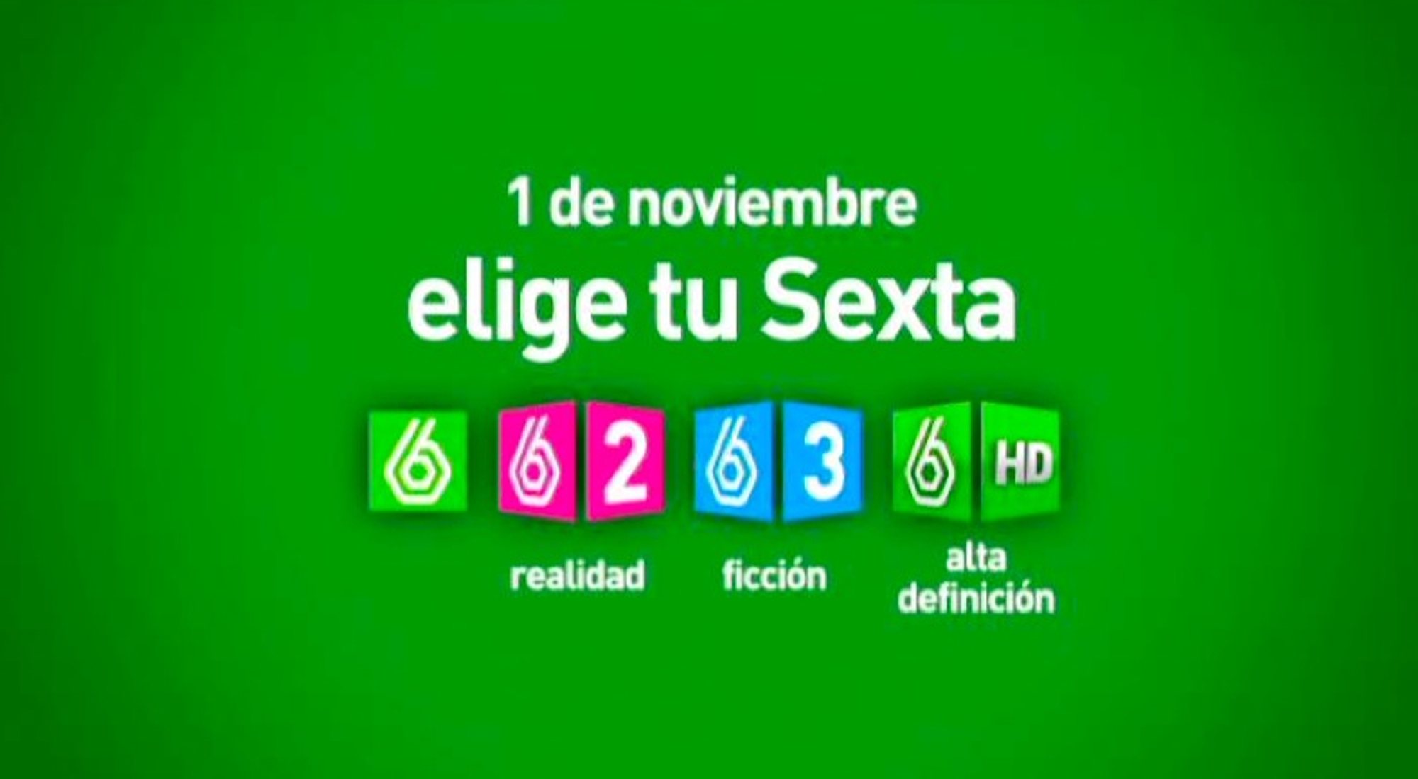 Anuncio del lanzamiento de laSexta 2 y laSexta 3