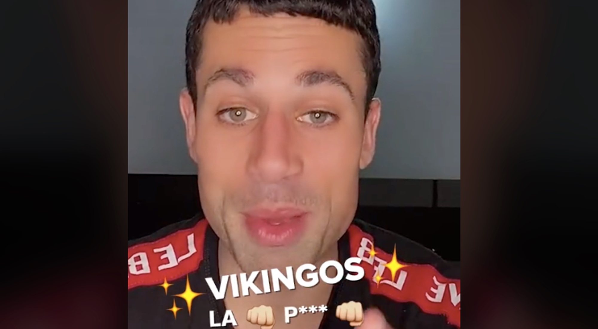 Diego promocionando 'Vikingos'
