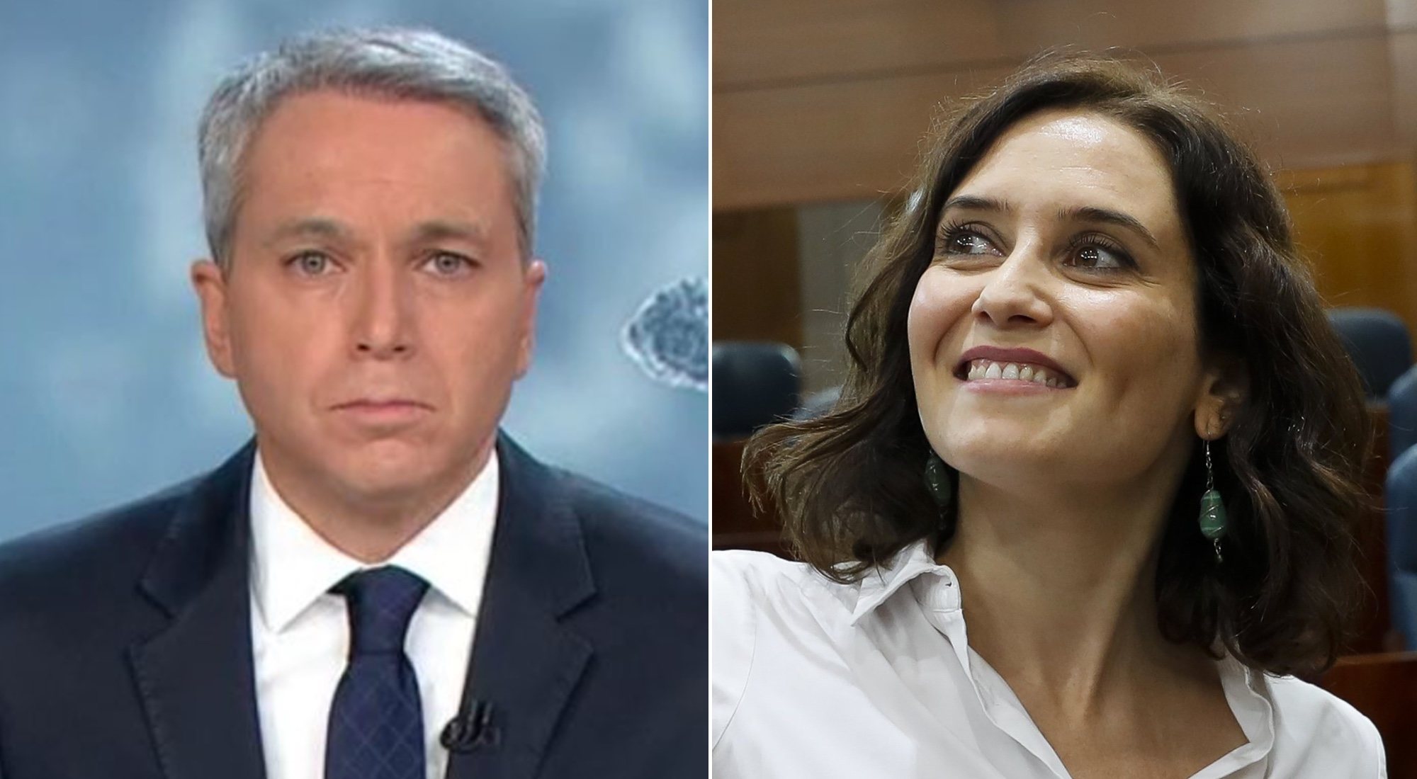 Vicente Vallés e Isabel Díaz Ayuso