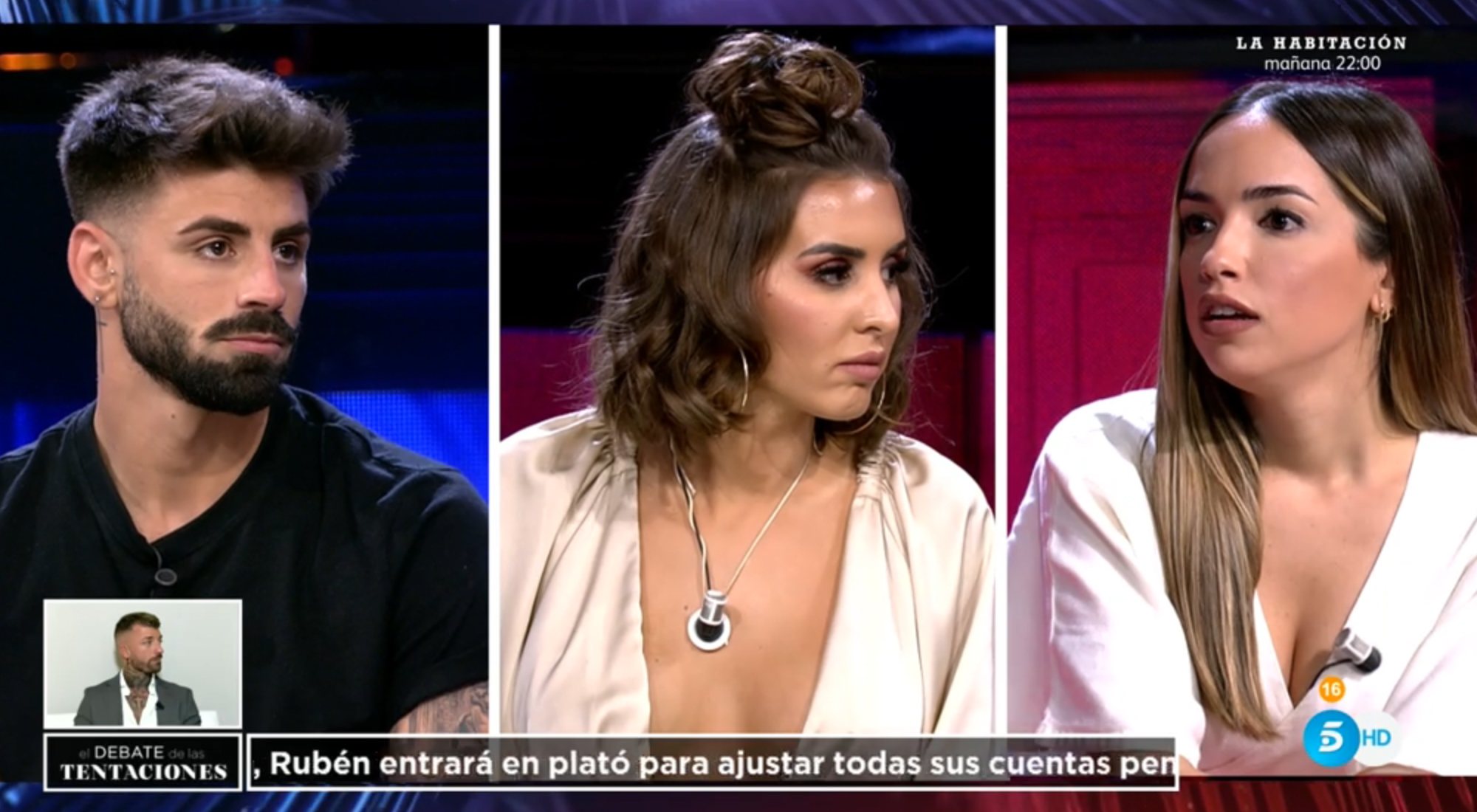 Isaac, Marina y Lucía en su cara a cara en 'El debate de las tentaciones'