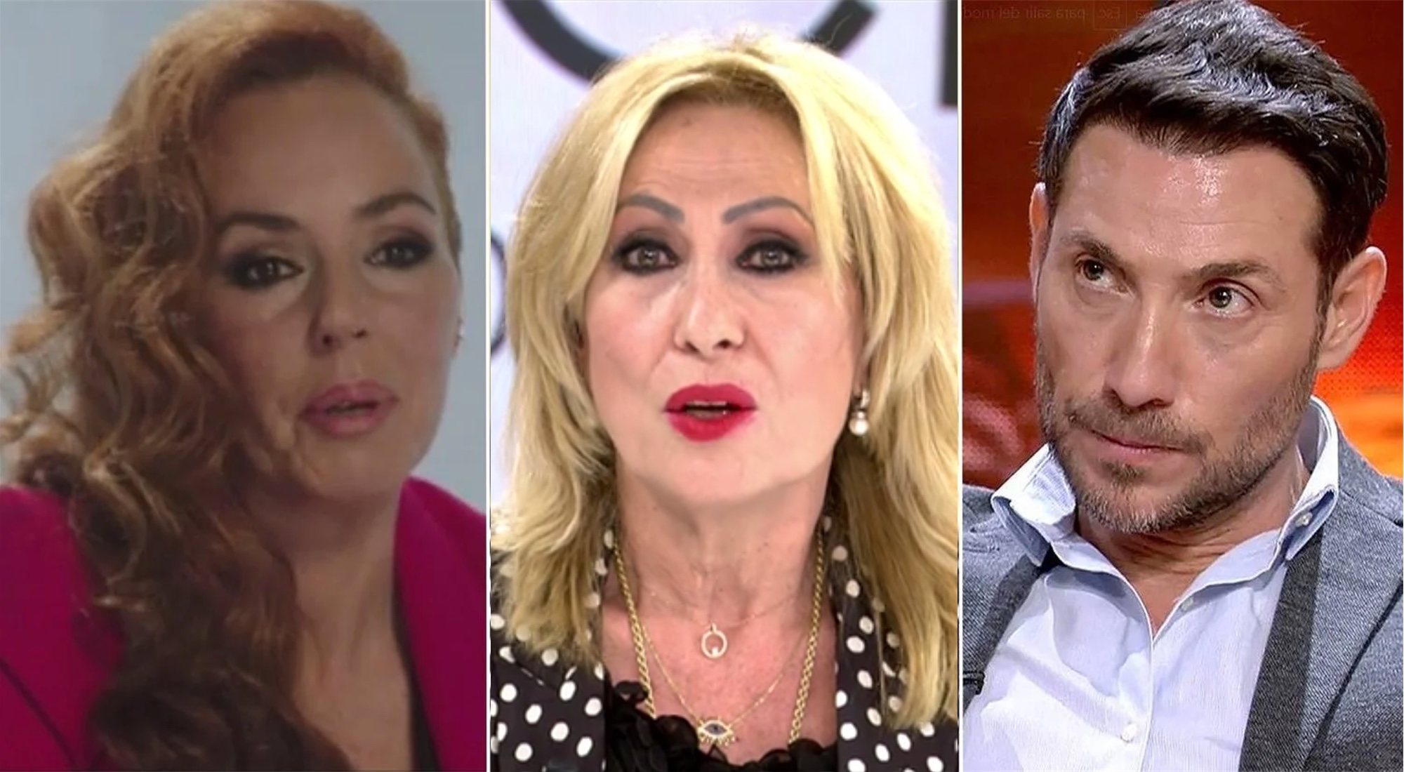 Rocío Carrasco, Rosa Benito y Antonio David Flores