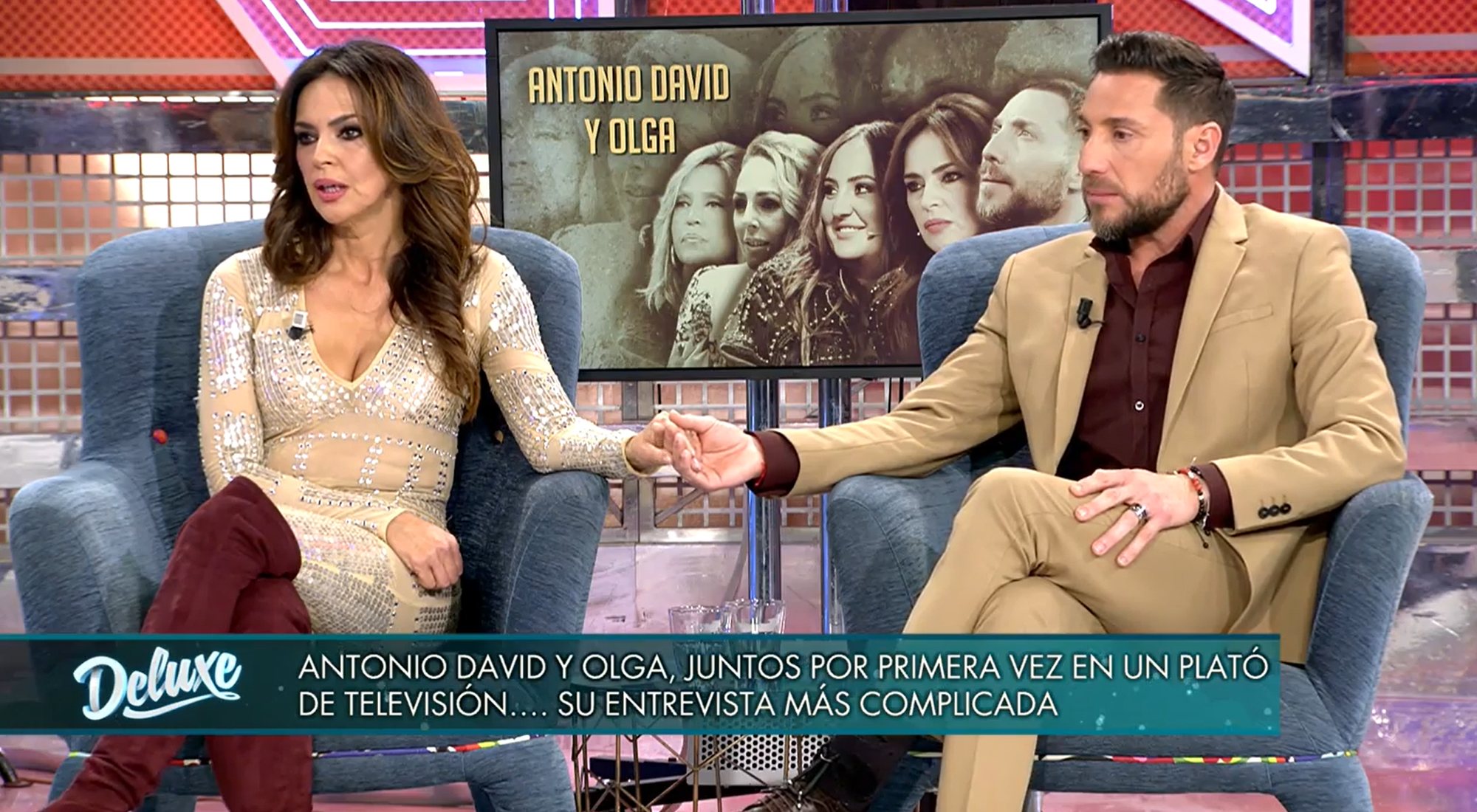 Olga Moreno y Antonio David en su entrevista conjunta en 'Sábado deluxe'