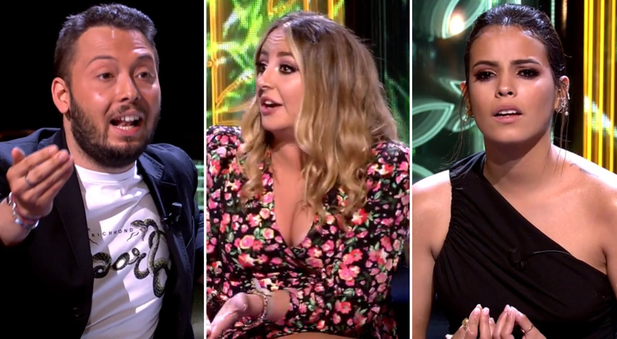 José Antonio Avilés, Rocío Flores y Gloria Camila durante su enfrentamiento en &#39;Supervivientes: Conexión Honduras&#39;