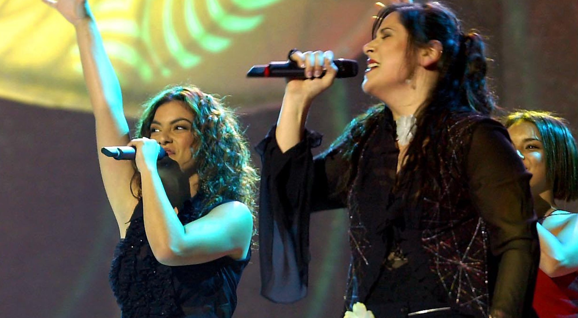 Geno Machado y Rosa López en Eurovisión 2002