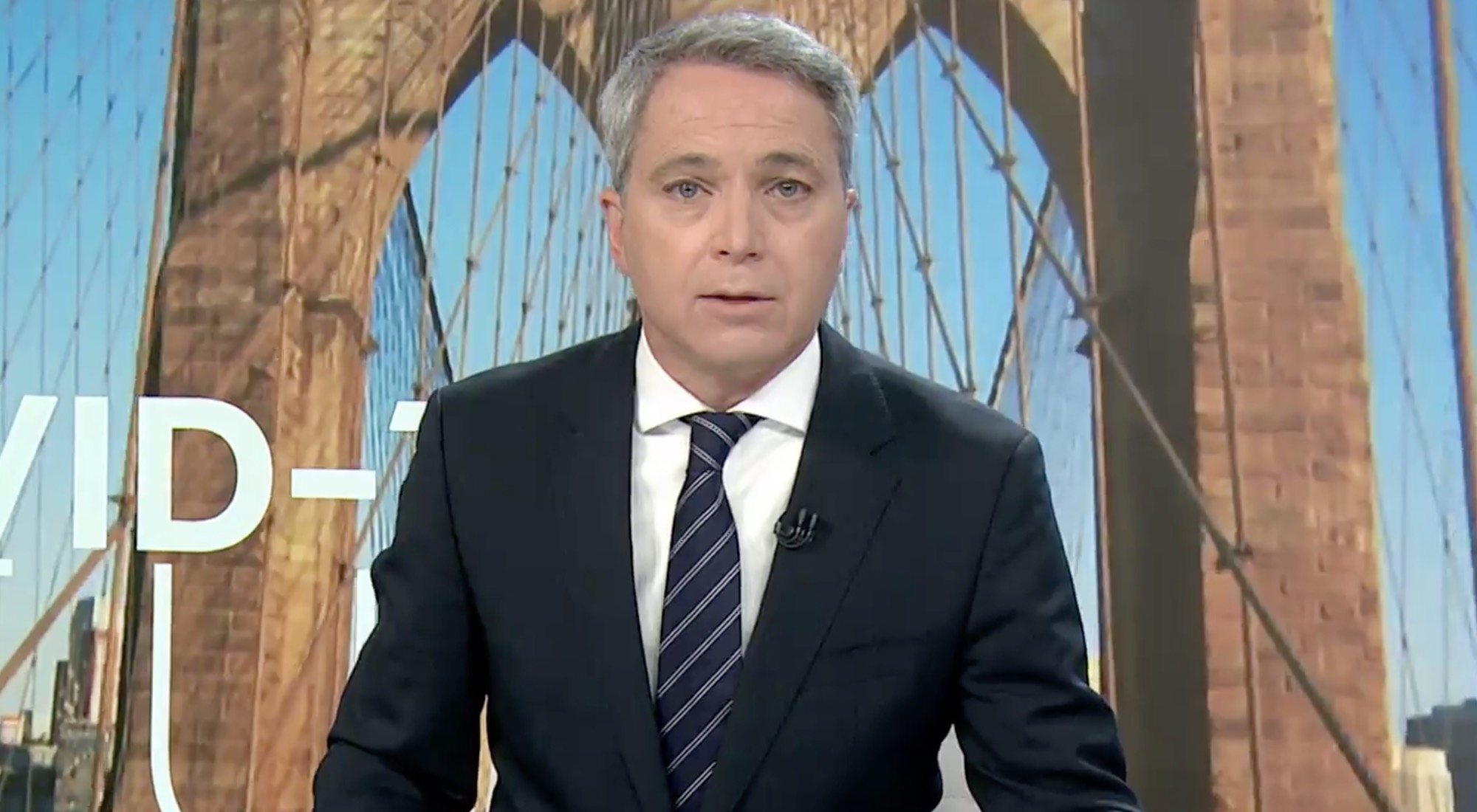 Vicente Vallés en 'Antena 3 noticias'