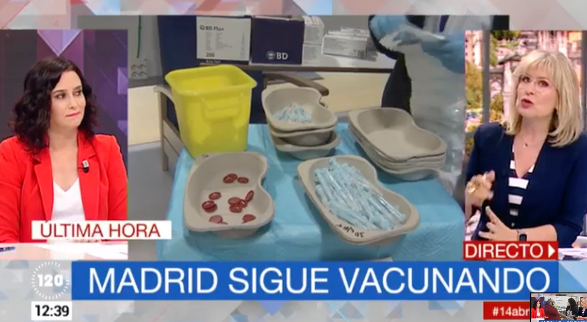 Isabel Díaz Ayuso en el programa &#39;120 Minutos&#39;
