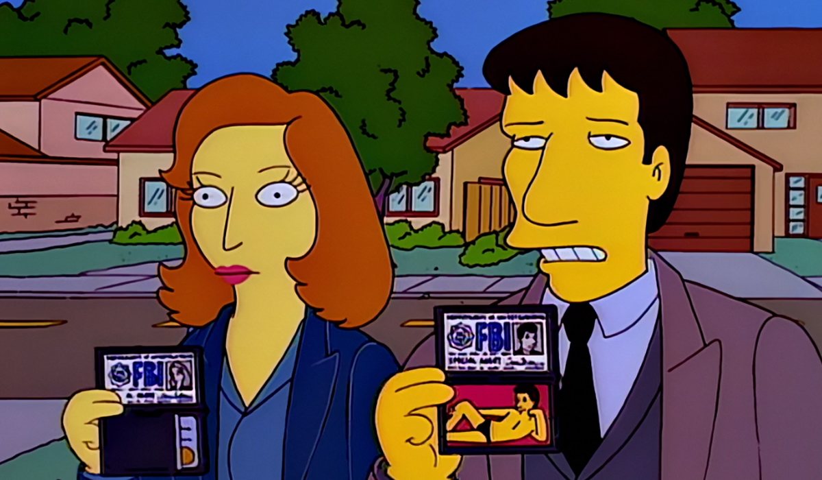 Scully y Mulder visitan Springfield en el episodio 8x10 de 'Los Simpson'