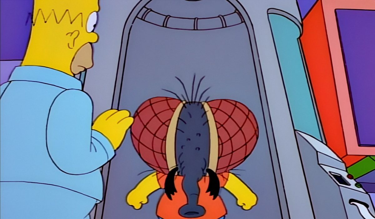 'Los Simpson' parodian "La mosca" en el la novena temporada