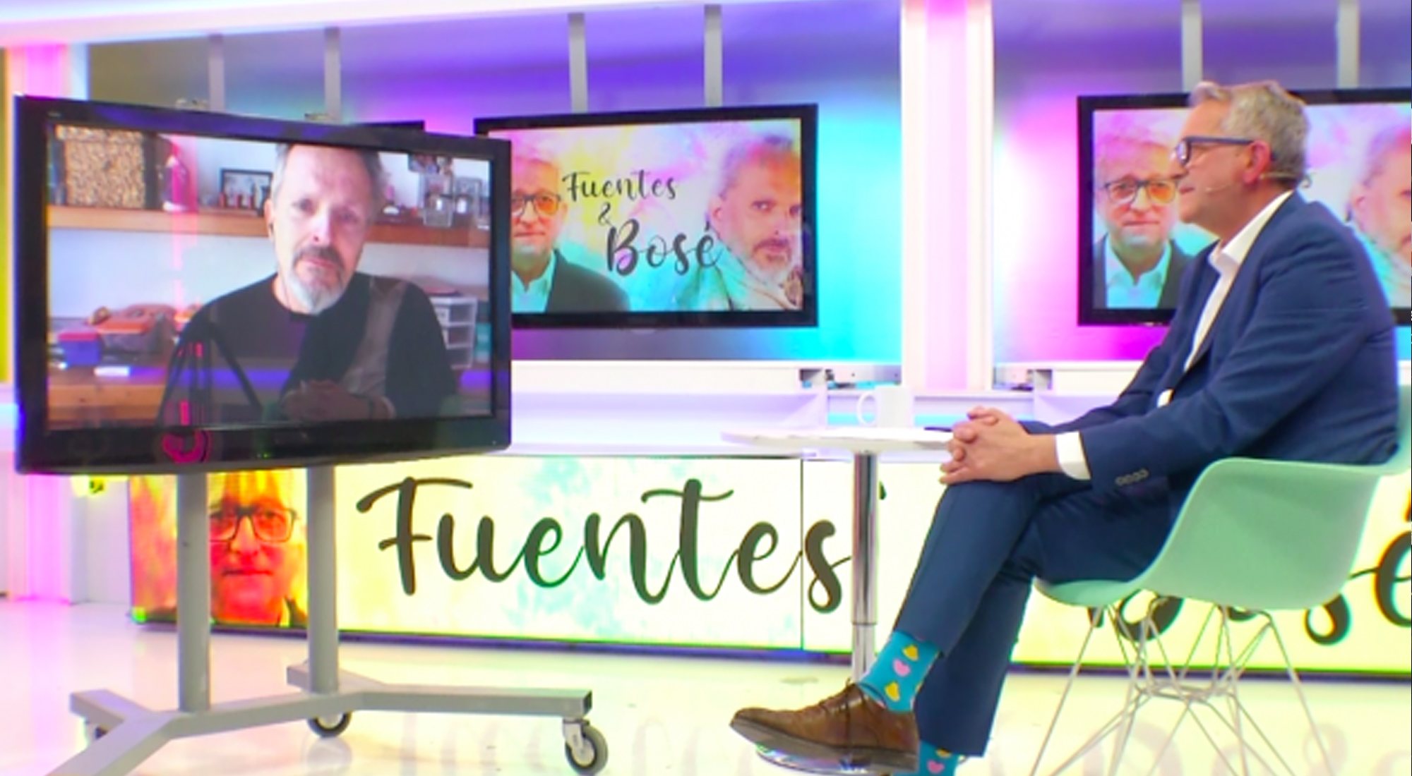 Miguel Bosé, entrevistado en Teve.cat