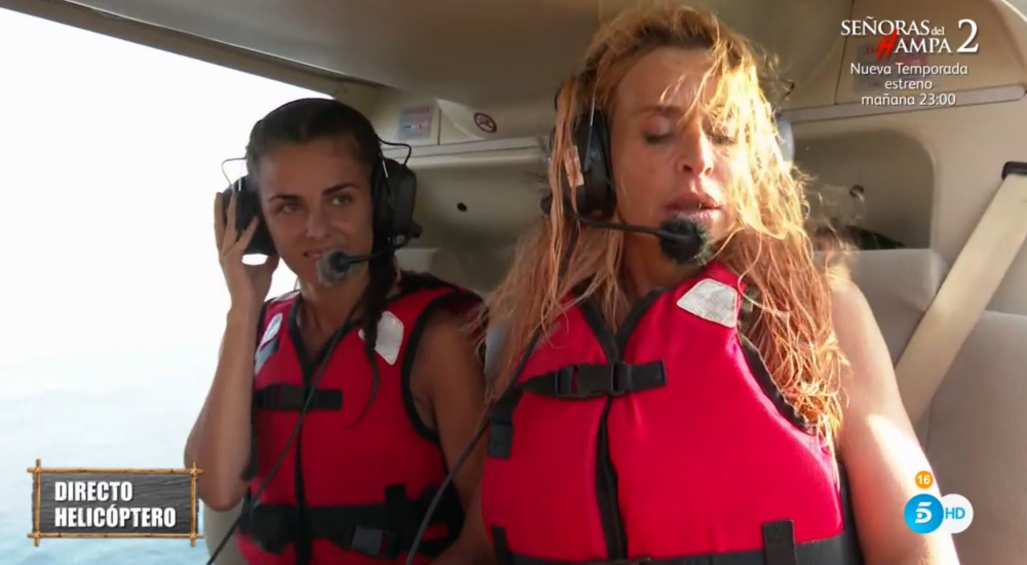 Alexia acompaña a Valeria antes de descubrir que saltará del helicóptero en 'Supervivientes'