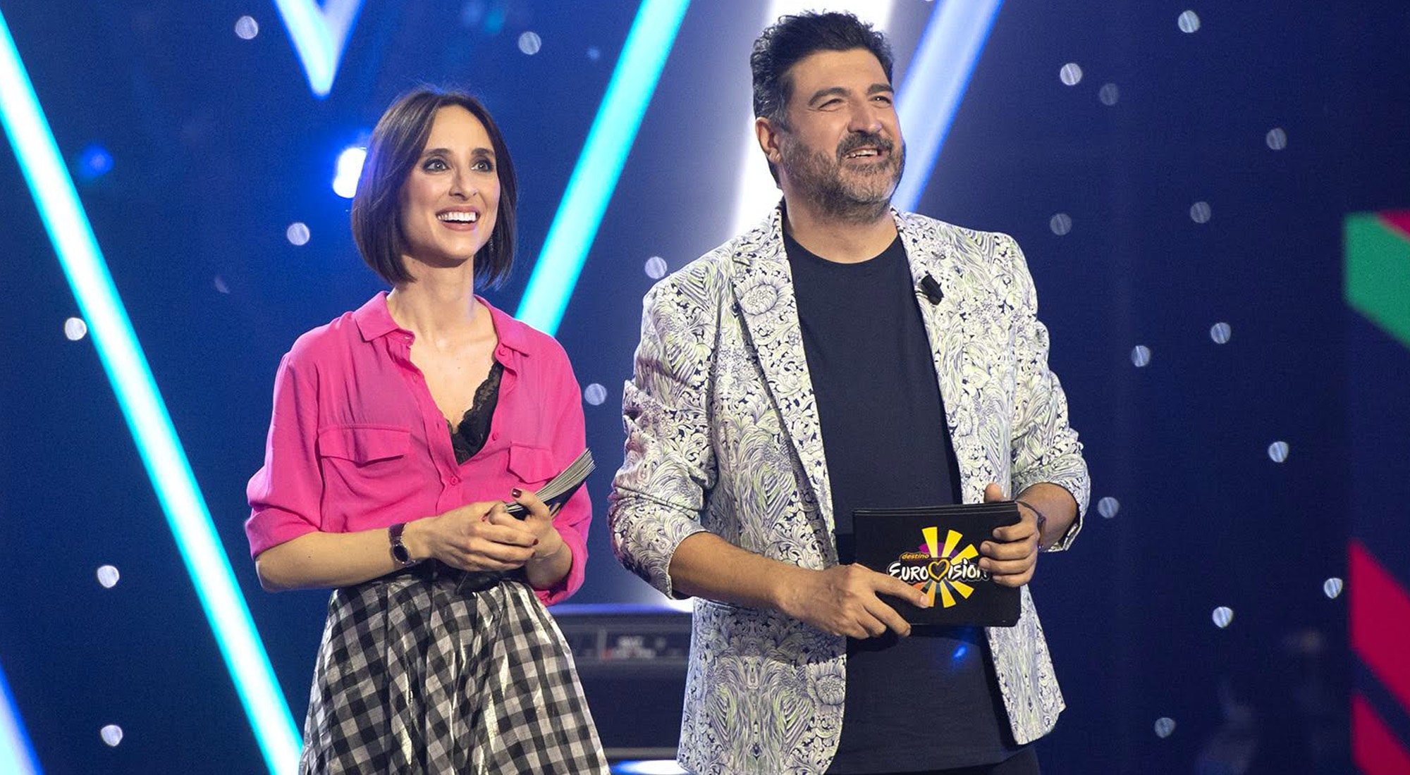 Julia Varela y Tony Aguilar en 'Destino Eurovisión 2021'