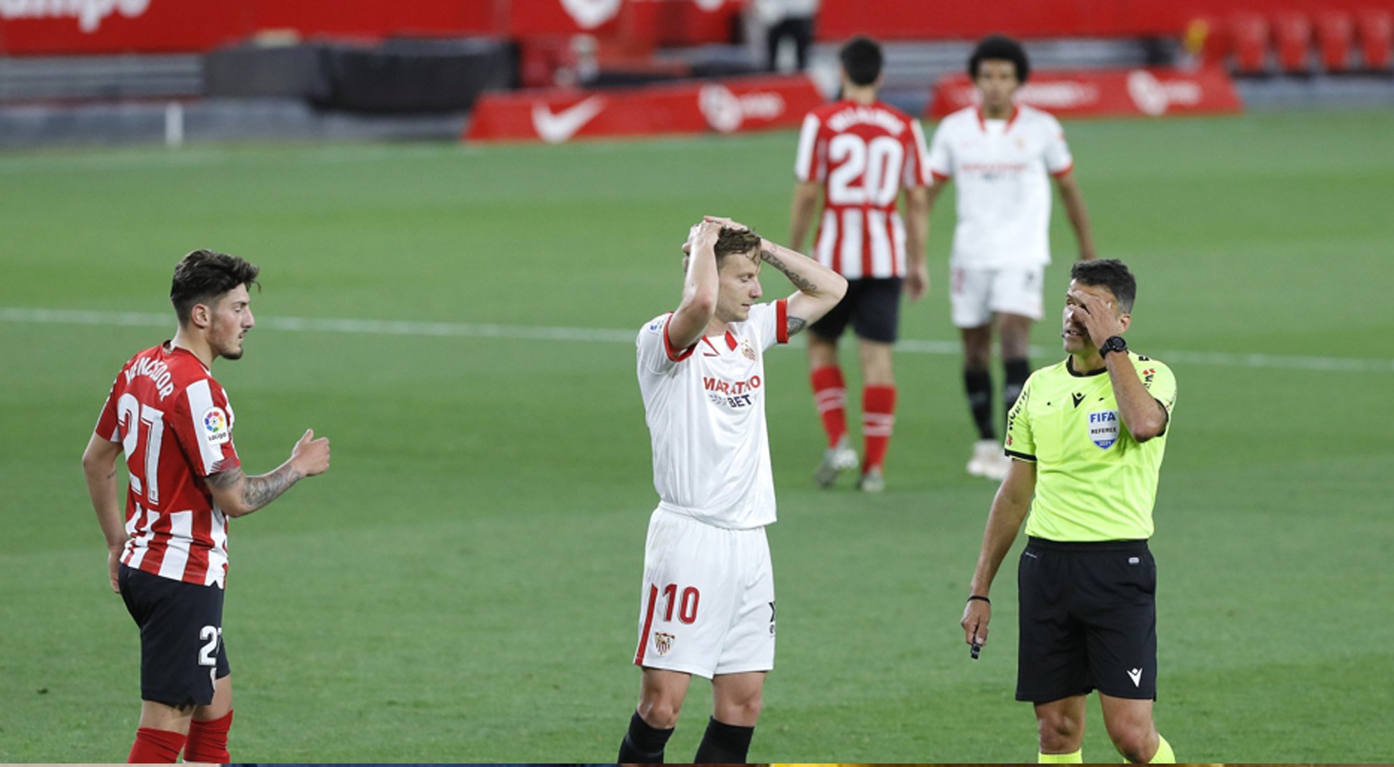 Partido entre el Sevilla y el Athletic de Bilbao