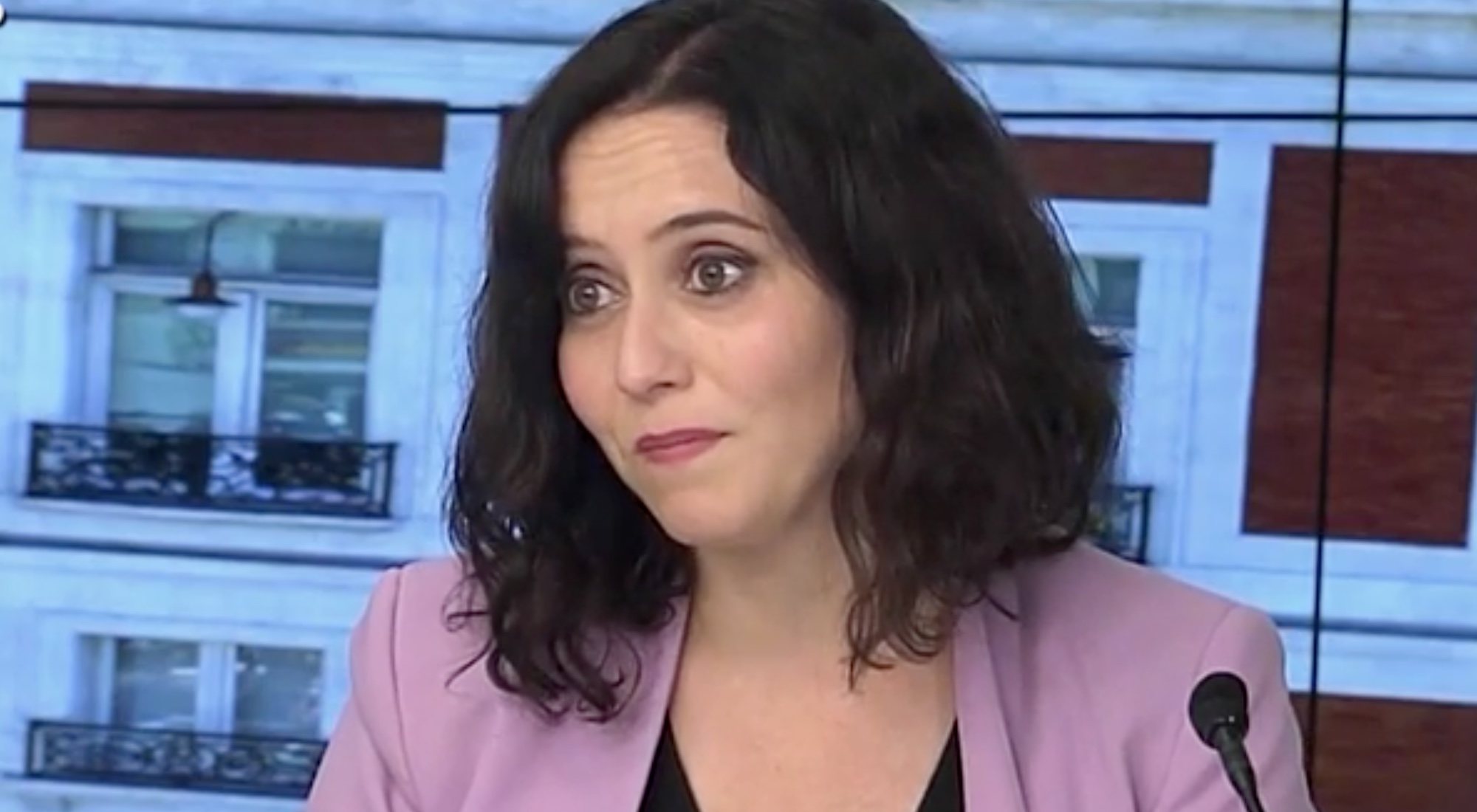 Isabel Díaz Ayuso tras ganar las elecciones