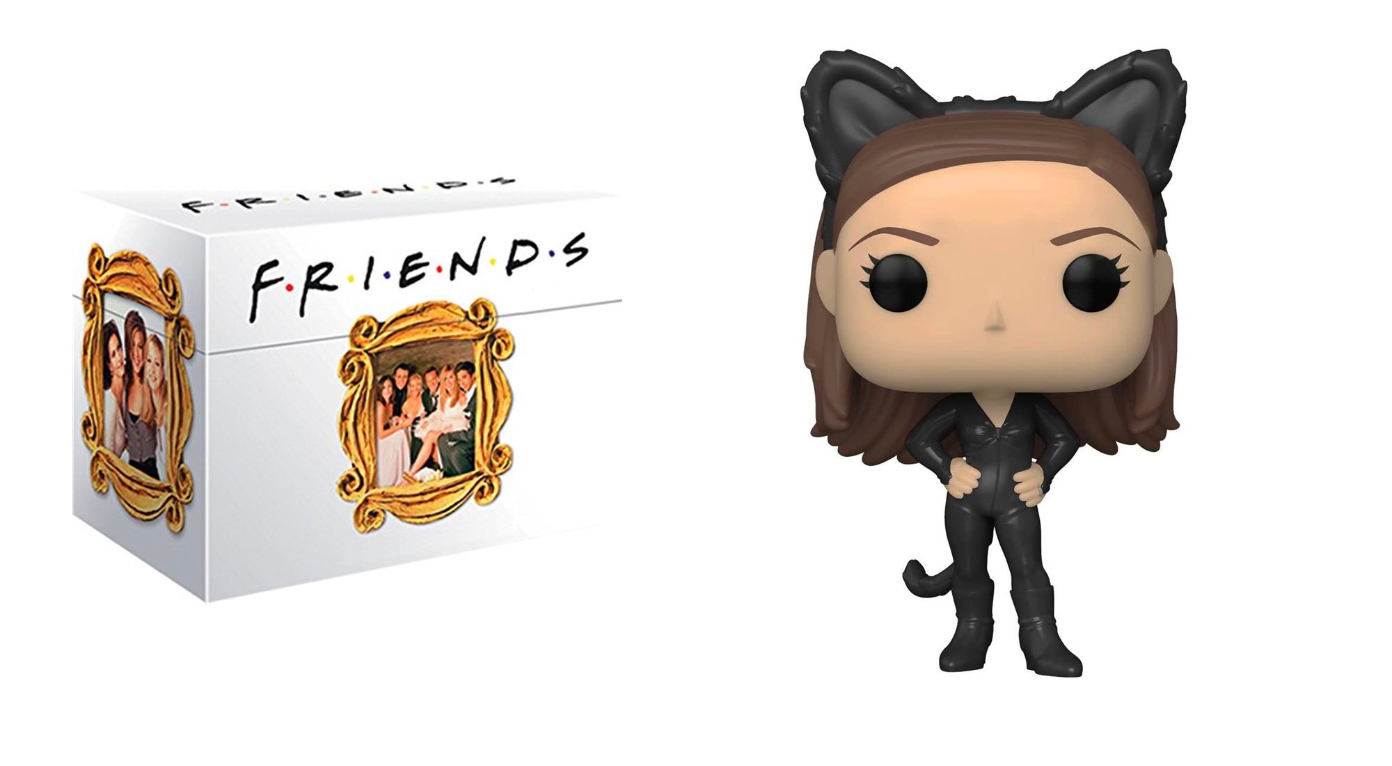 Serie completa de &#39;Friends&#39; y funko de Monica como Catwoman