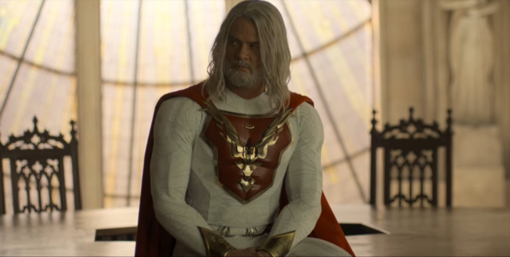 Josh Duhamel como el vetusto superhéroe Utopian en &#39;Jupiter&#39;s Legacy&#39;