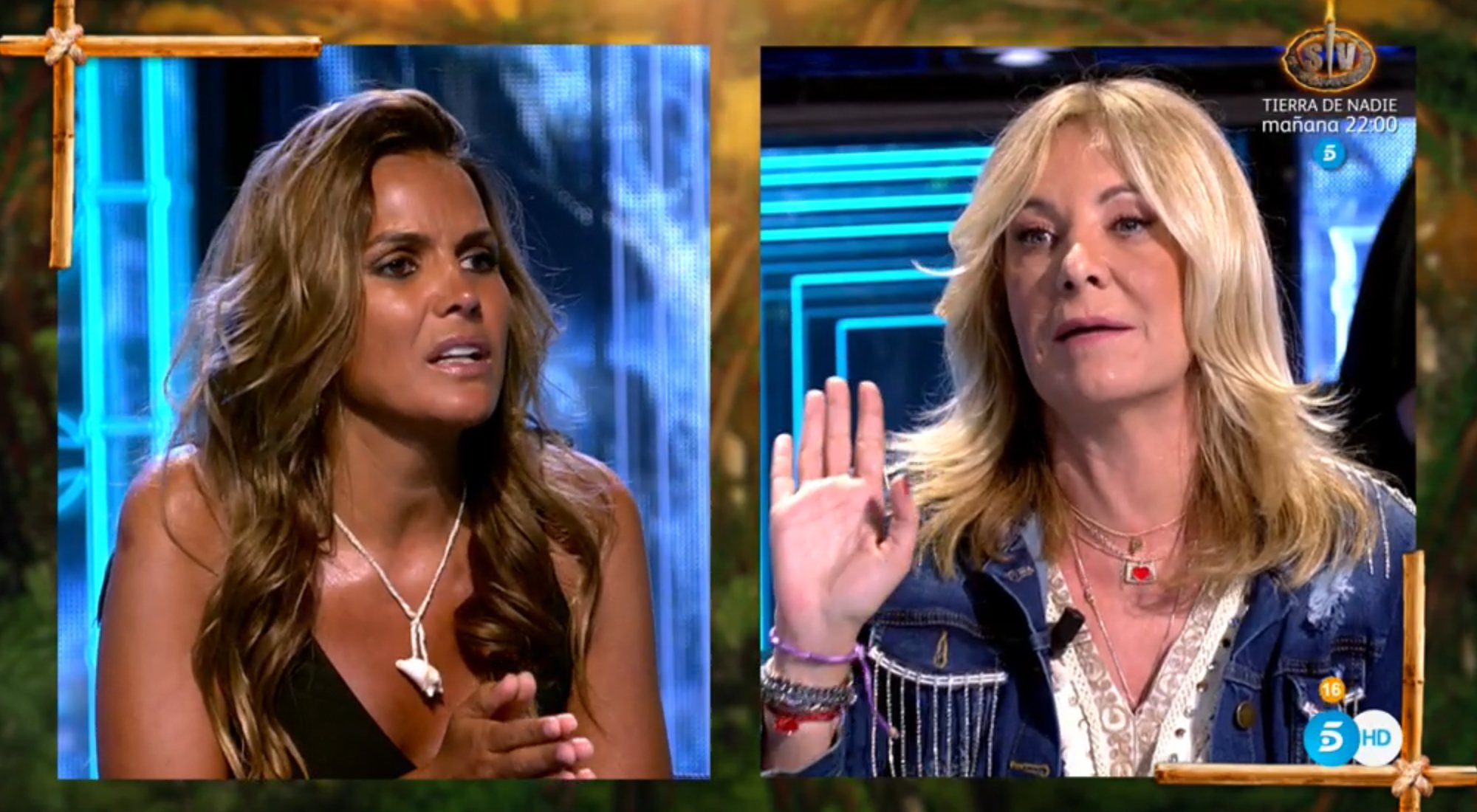 Marta López y Belén Ro, durante su disputa en &#39;Supervivientes: Conexión Honduras&#39;