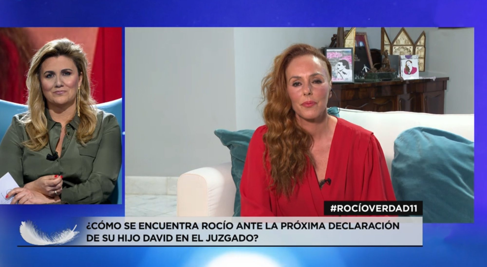 Carlota Corredera habla con Rocío Carrasco antes de la emisión del episodio 11 de su docuserie