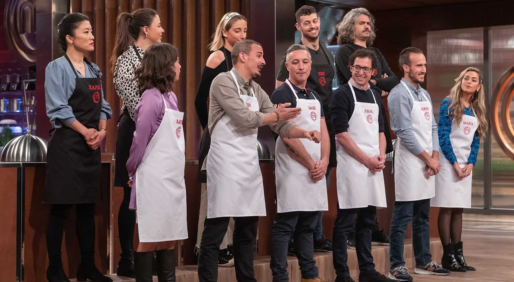 Los concursantes de &#39;Masterchef 9&#39; antes de la prueba eliminatoria