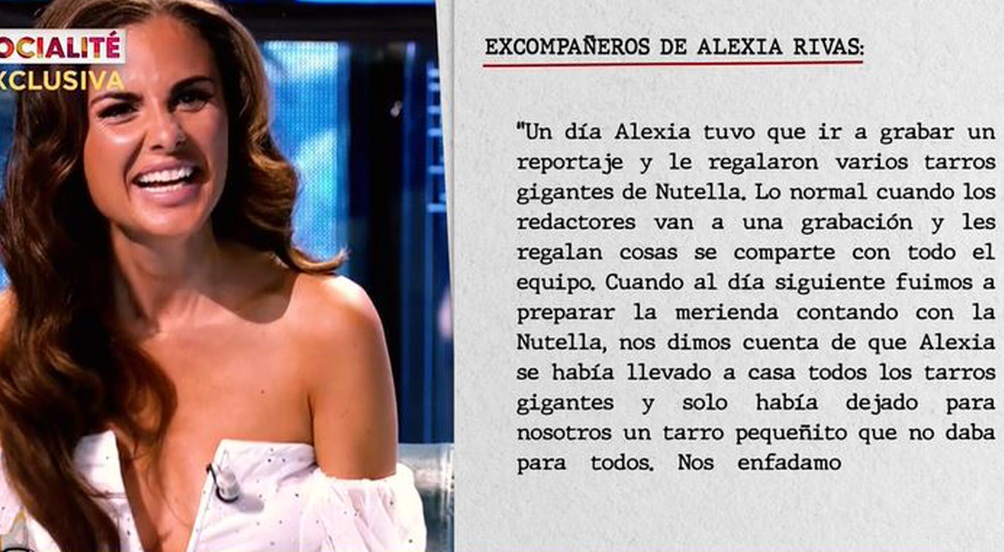 Excompañeros de Alexia Rivas cargan contra ella