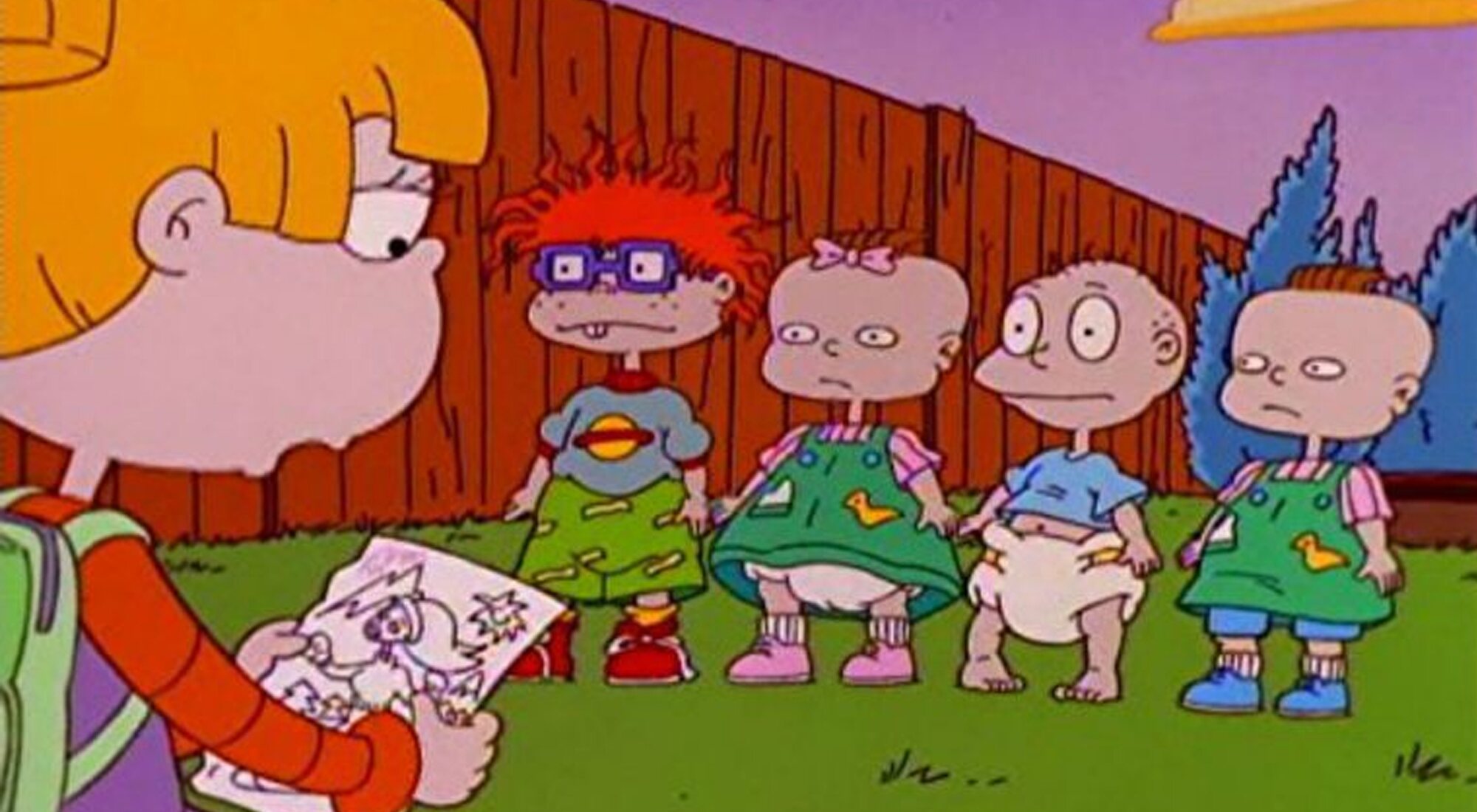 Los cinco personajes principales de 'Rugrats, aventuras en pañales'