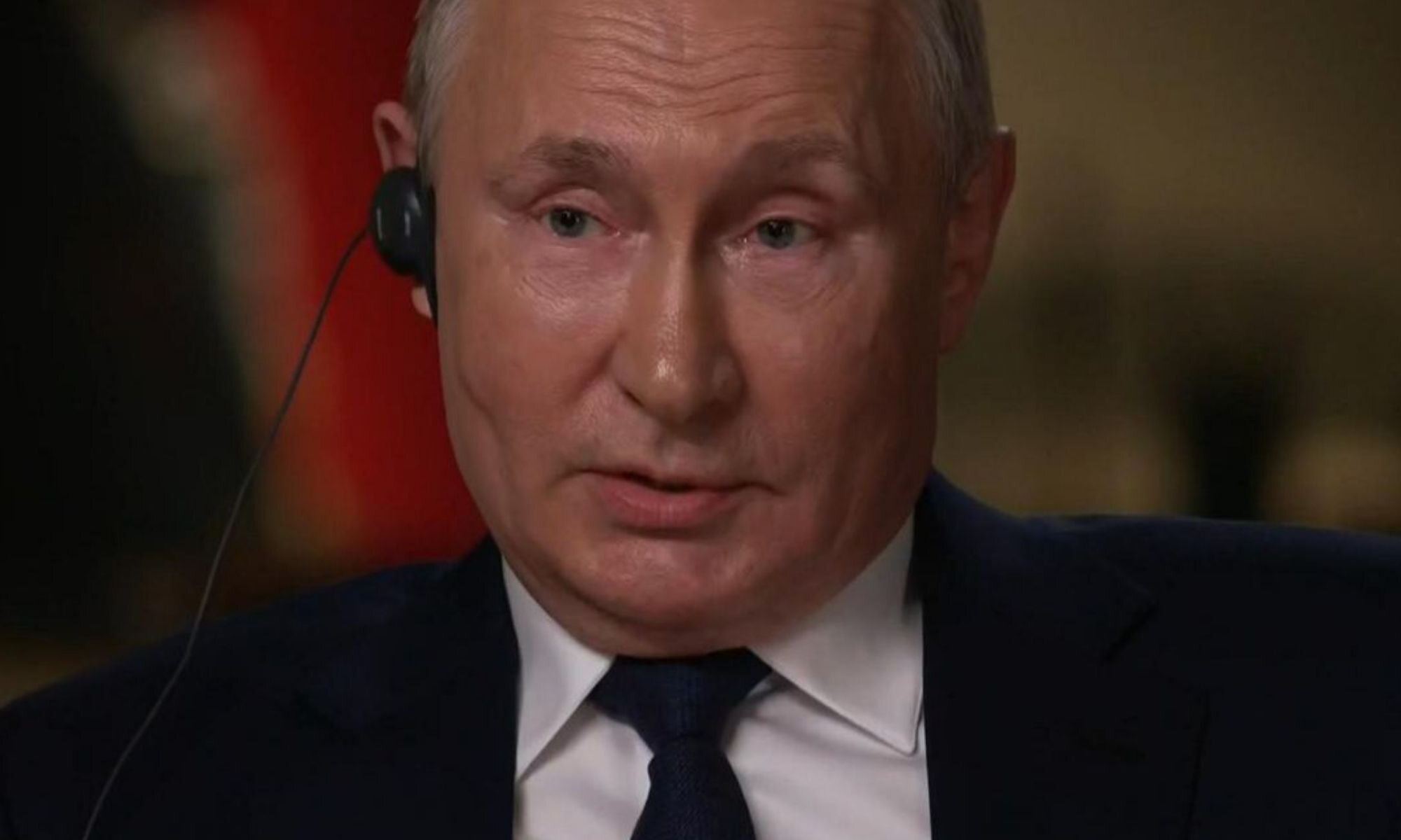 Vladimir Putin en su entrevista con NBC