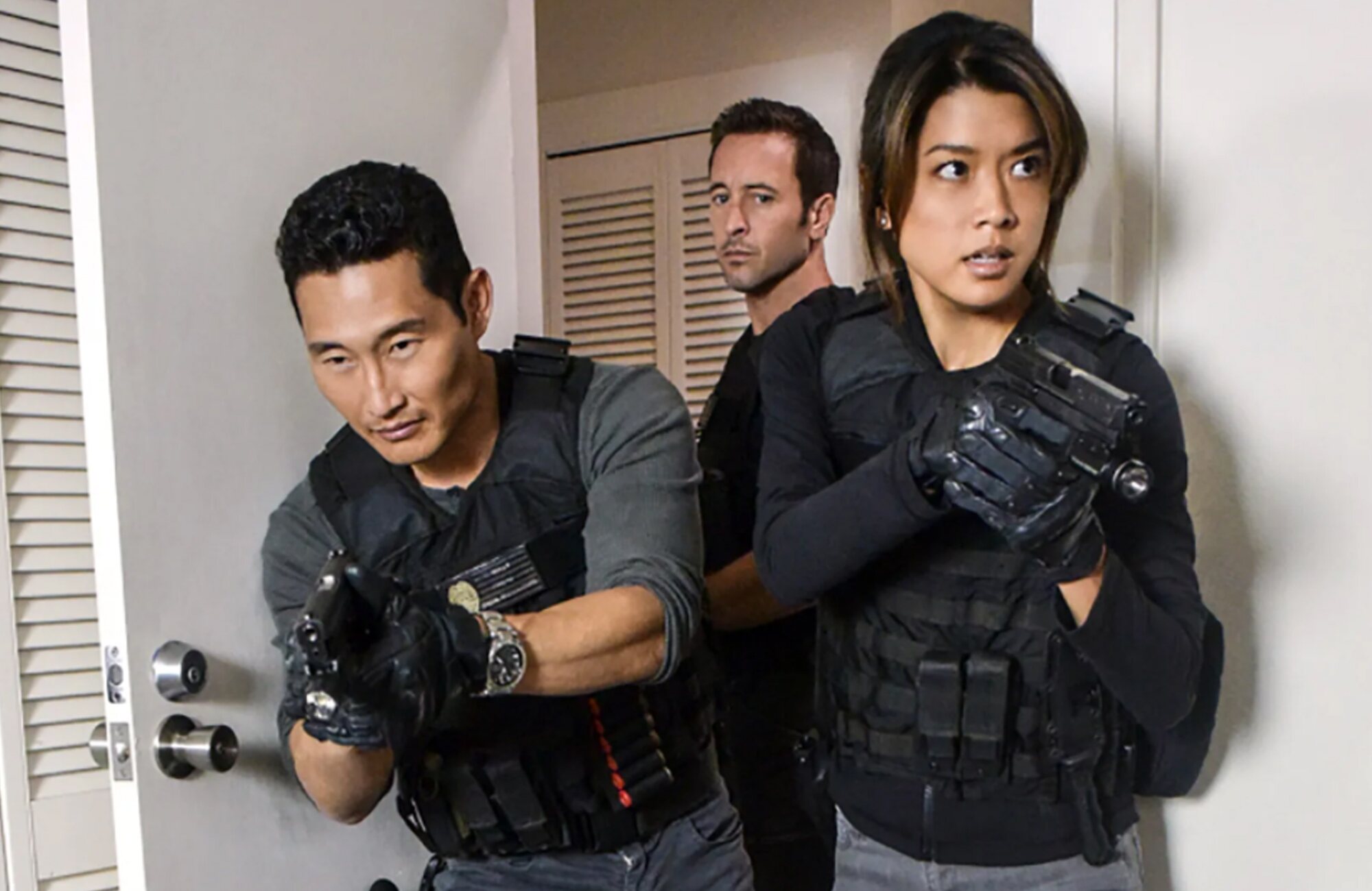 Daniel Dae Kim y Grace Park en 'Hawaii 5.0'