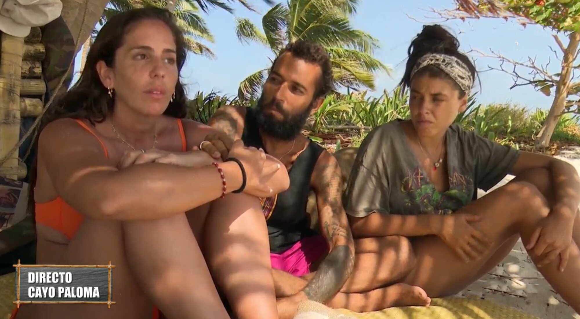 Anabel Pantoja, Omar Sánchez y Lola en 'Supervivientes'