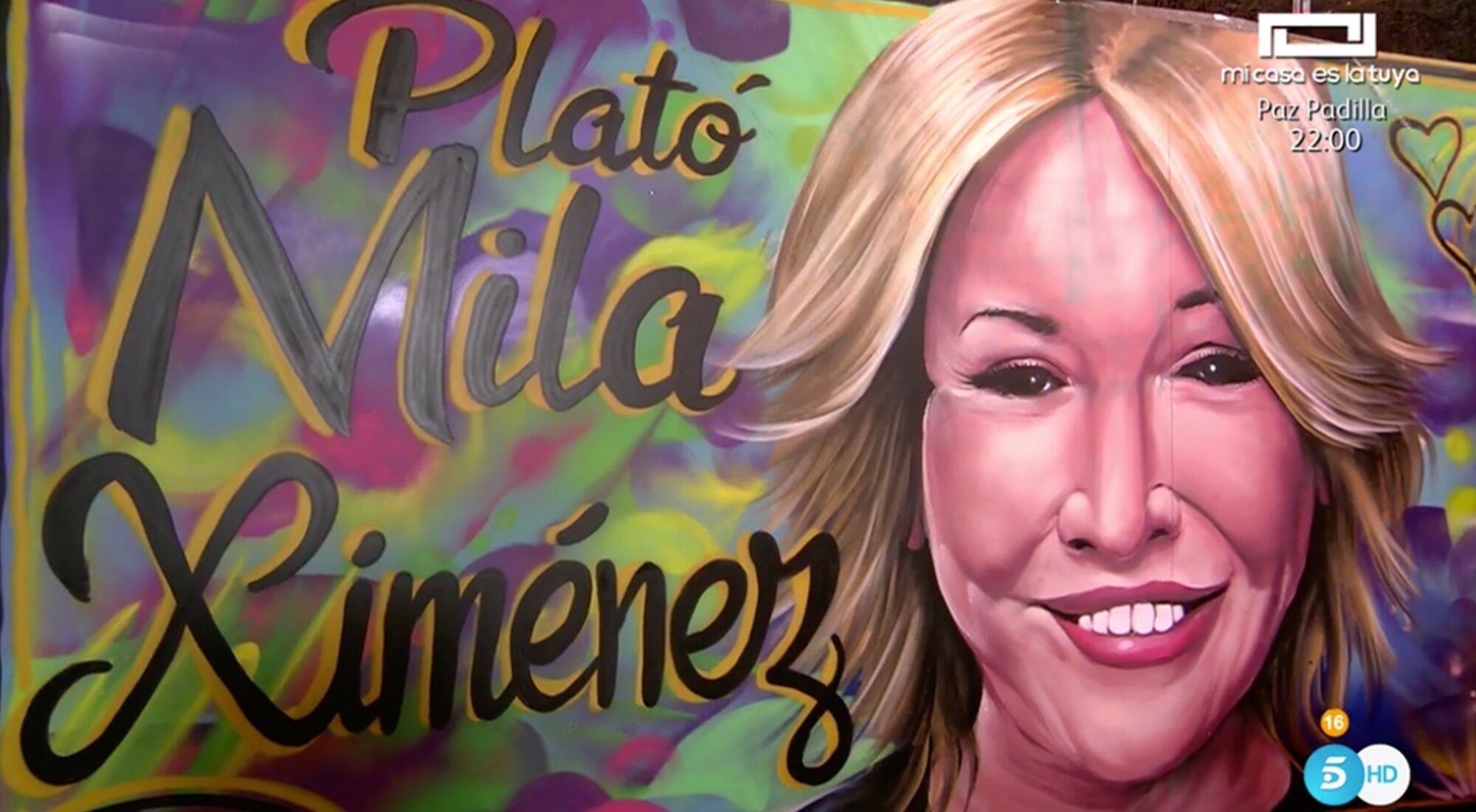 Mural de 'Sálvame' en homenaje a Mila Ximénez