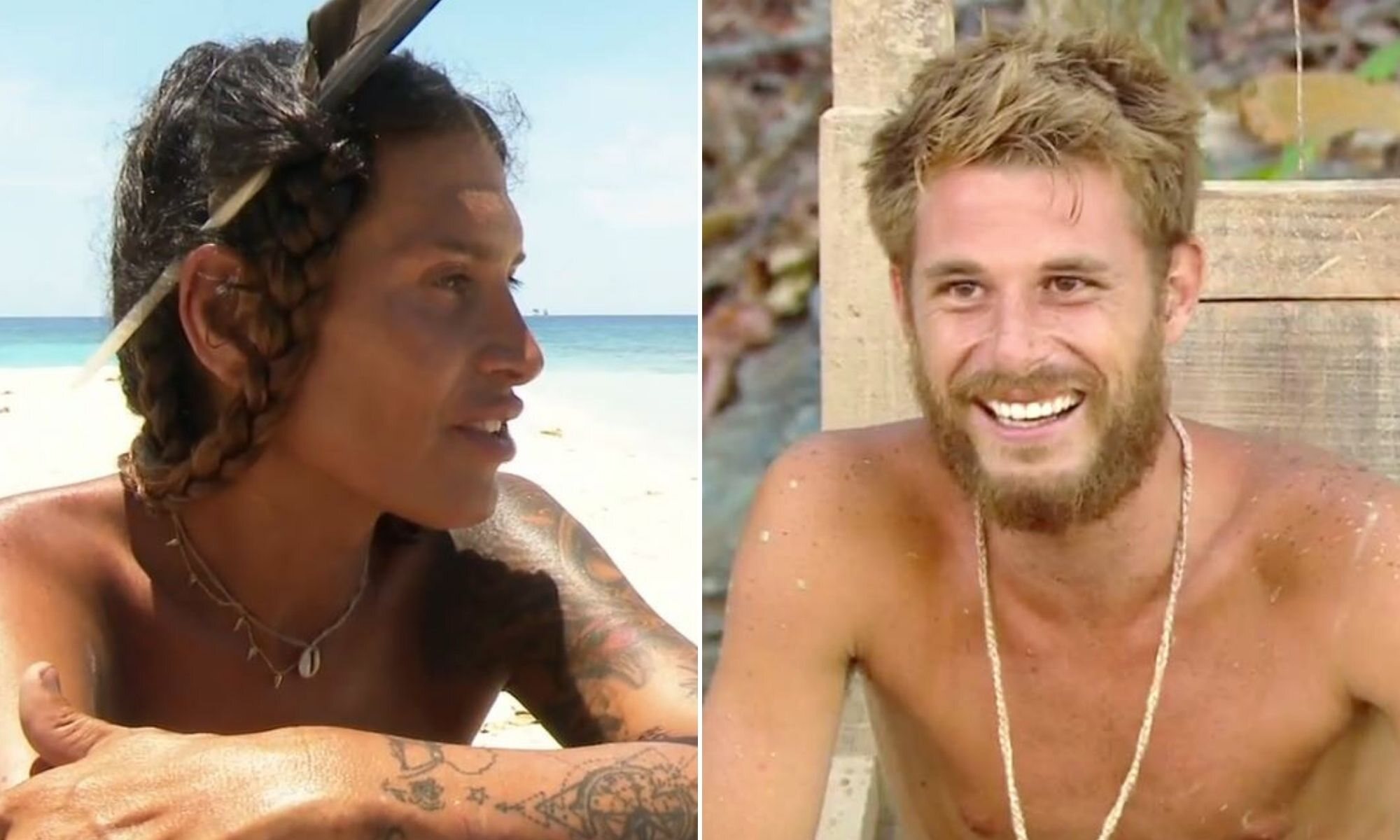 Lara Sajén y Tom Brusse en 'Supervivientes 2021'