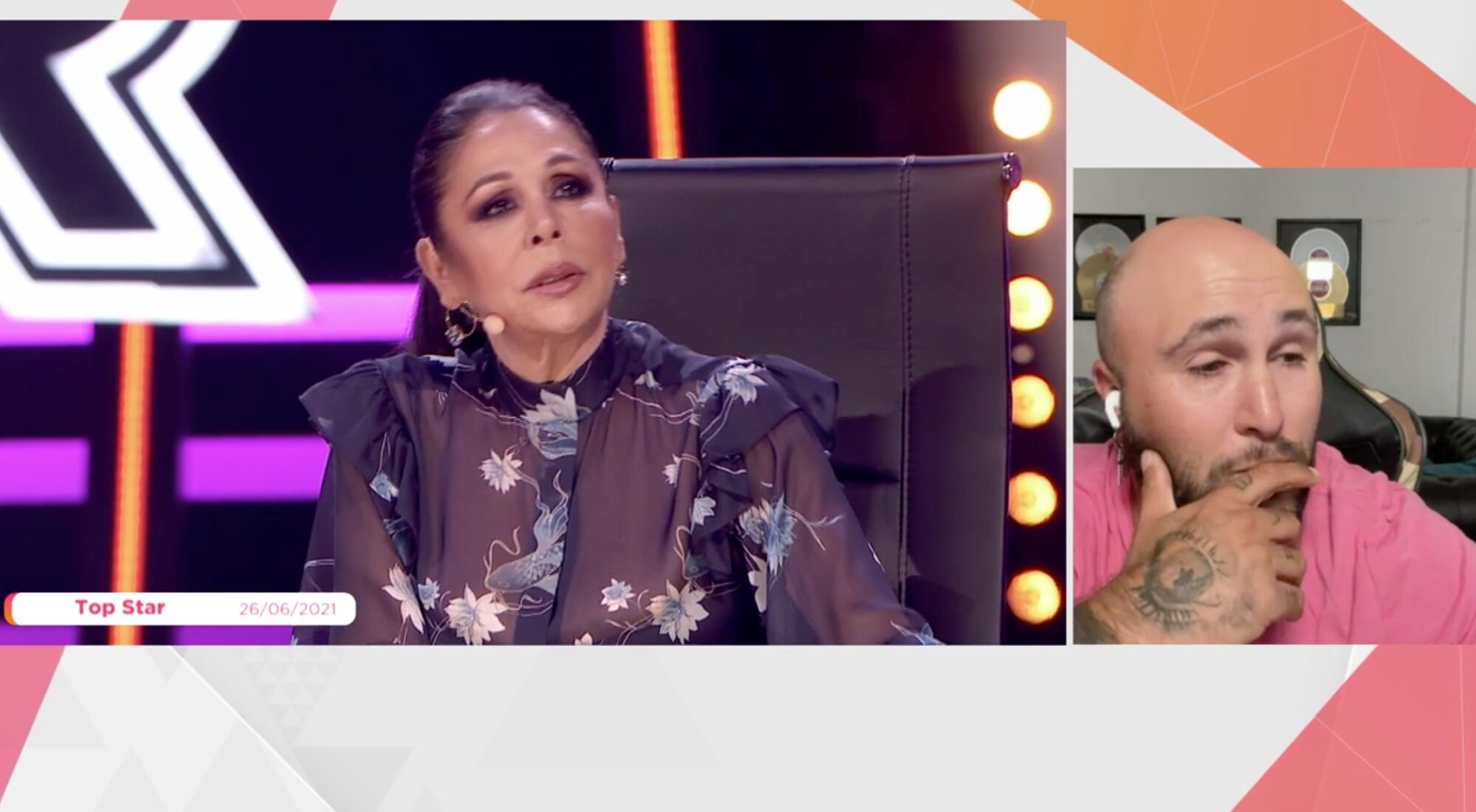 Kiko Rivera escucha las palabras de Isabel Pantoja en 'Top Star'