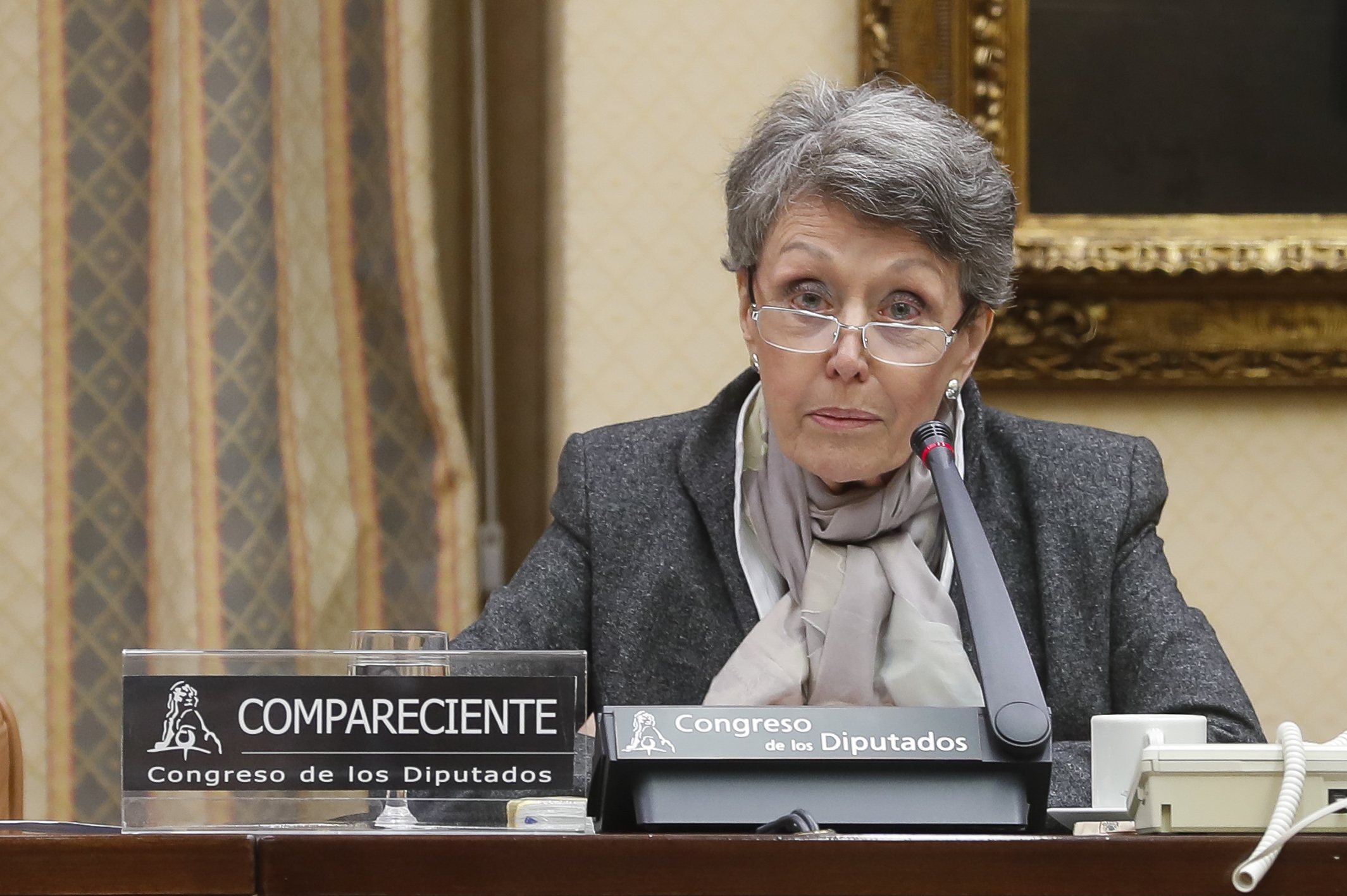 Rosa María Mateo en una comparecencia. 