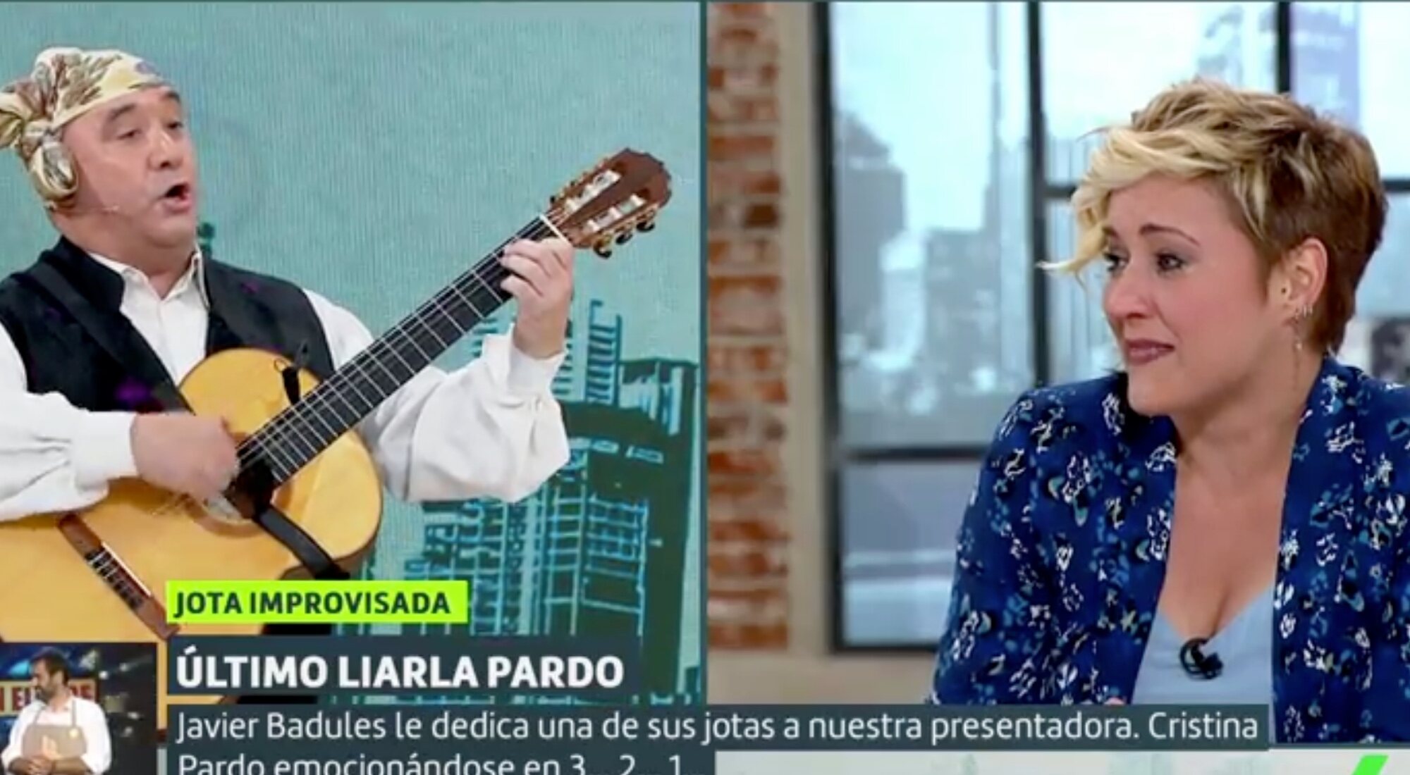 El equipo de &#39;Liarla pardo&#39; dedica una jota a Cristina Pardo